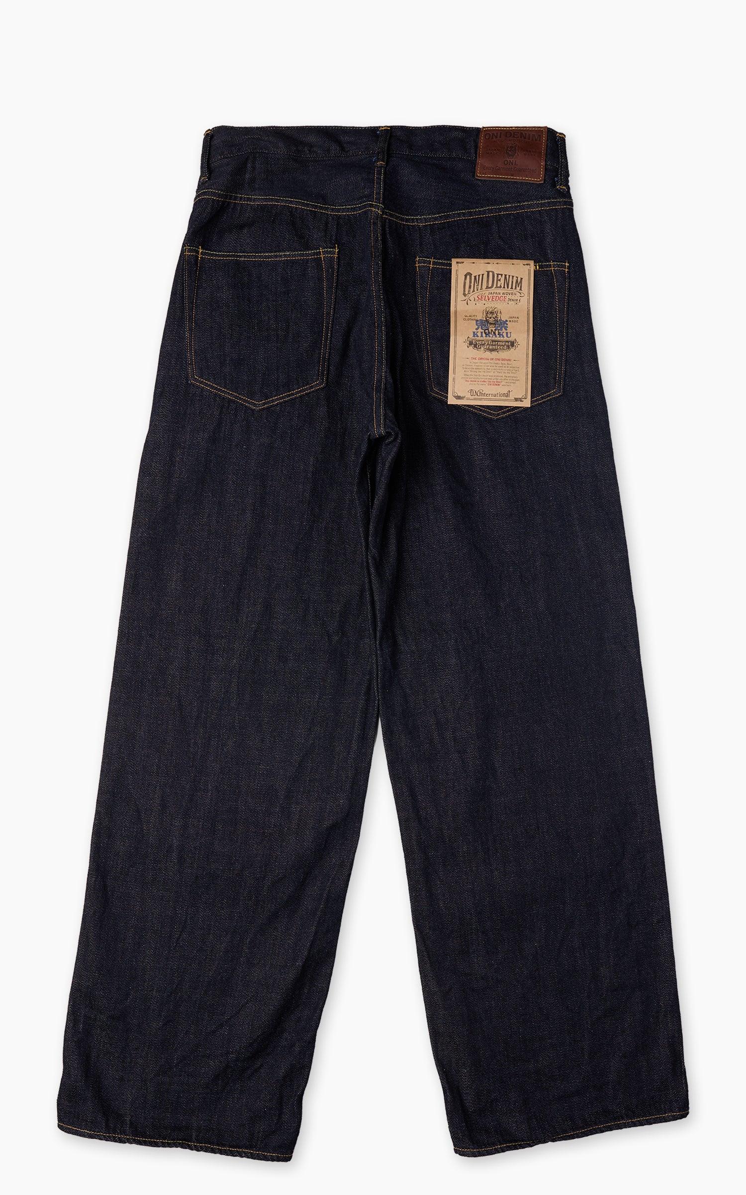 222-Kiraku Super Wide Straight Denim Indigo 12oz