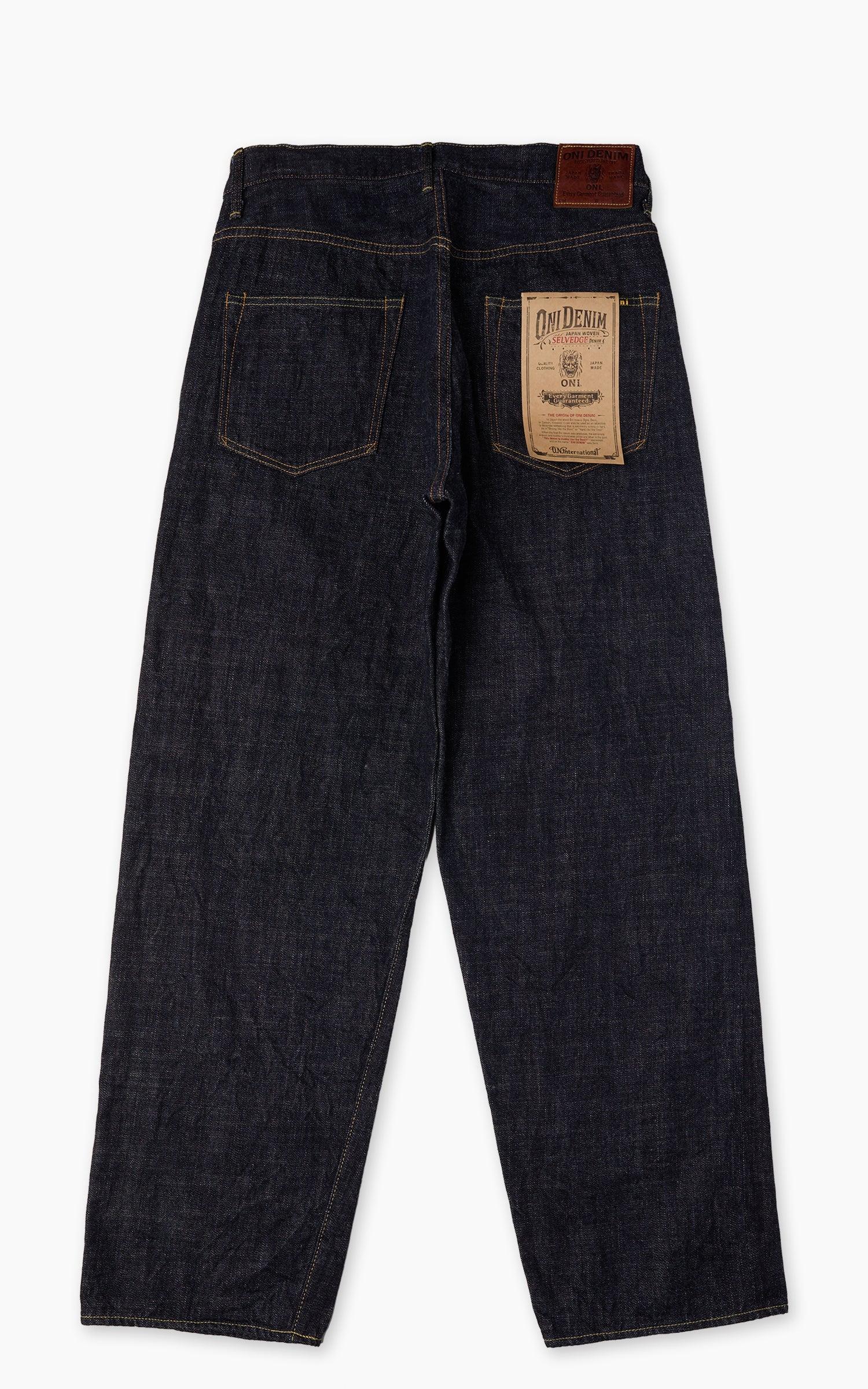 822-LS13.5 Super Wide Tapered Long Slab Denim Indigo 13.5oz