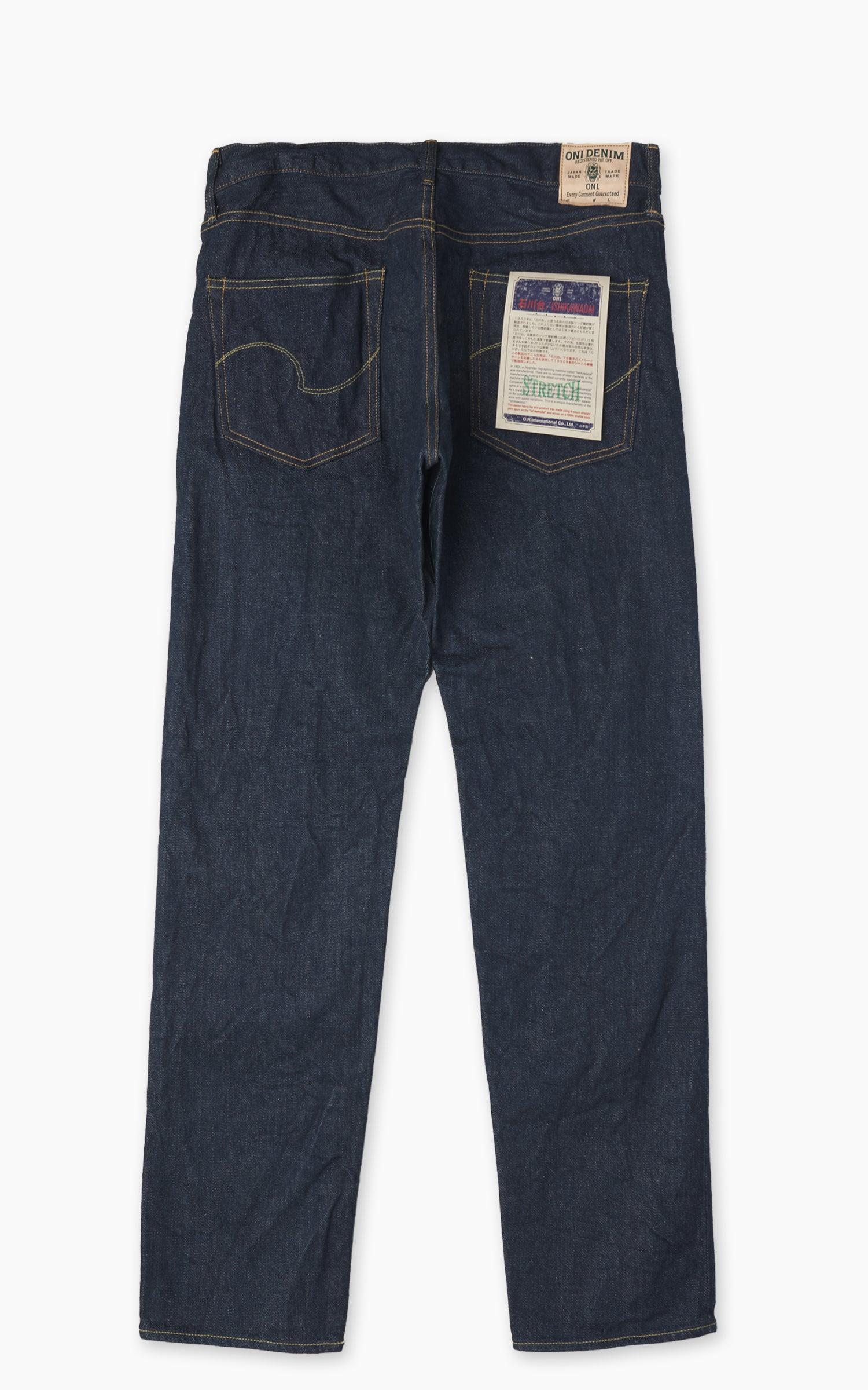 121S-Ishikawadai Relax Tapered Stretch Denim Indigo 15oz