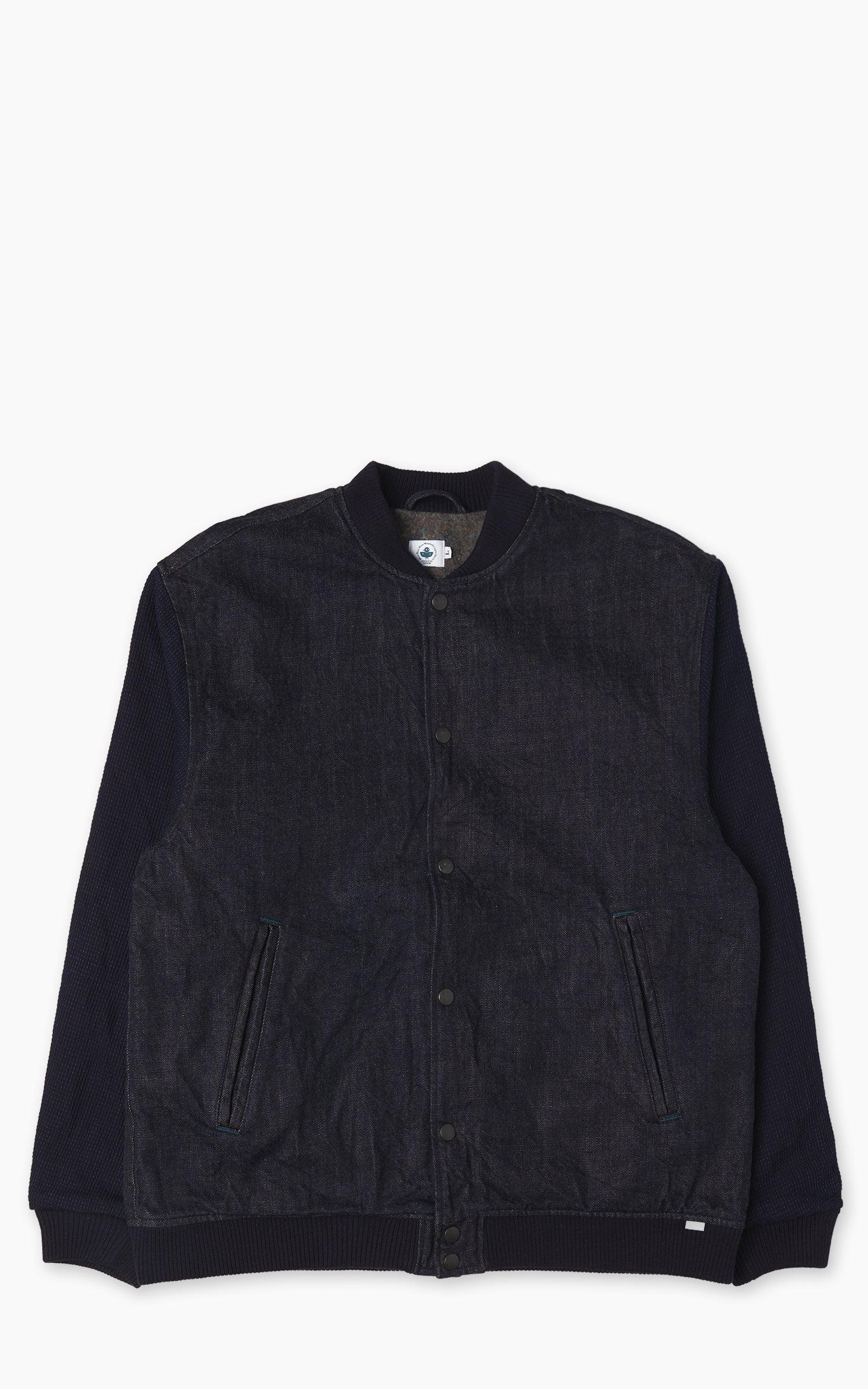 3925 Varsity Jacket Cube Sashiko Denim Indigo