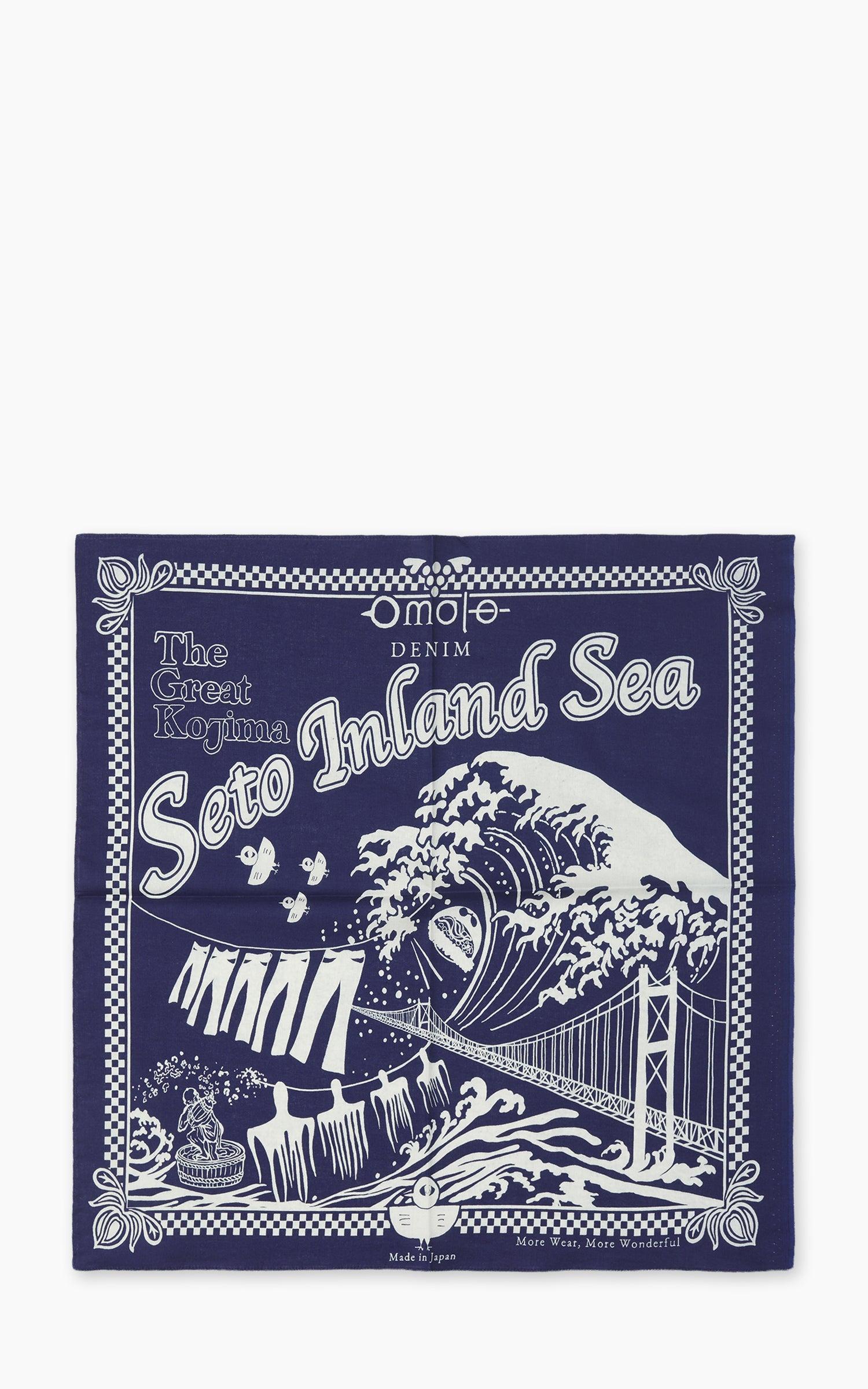 9302 Reveal Kojima Selvedge Bandana Dyed Indigo