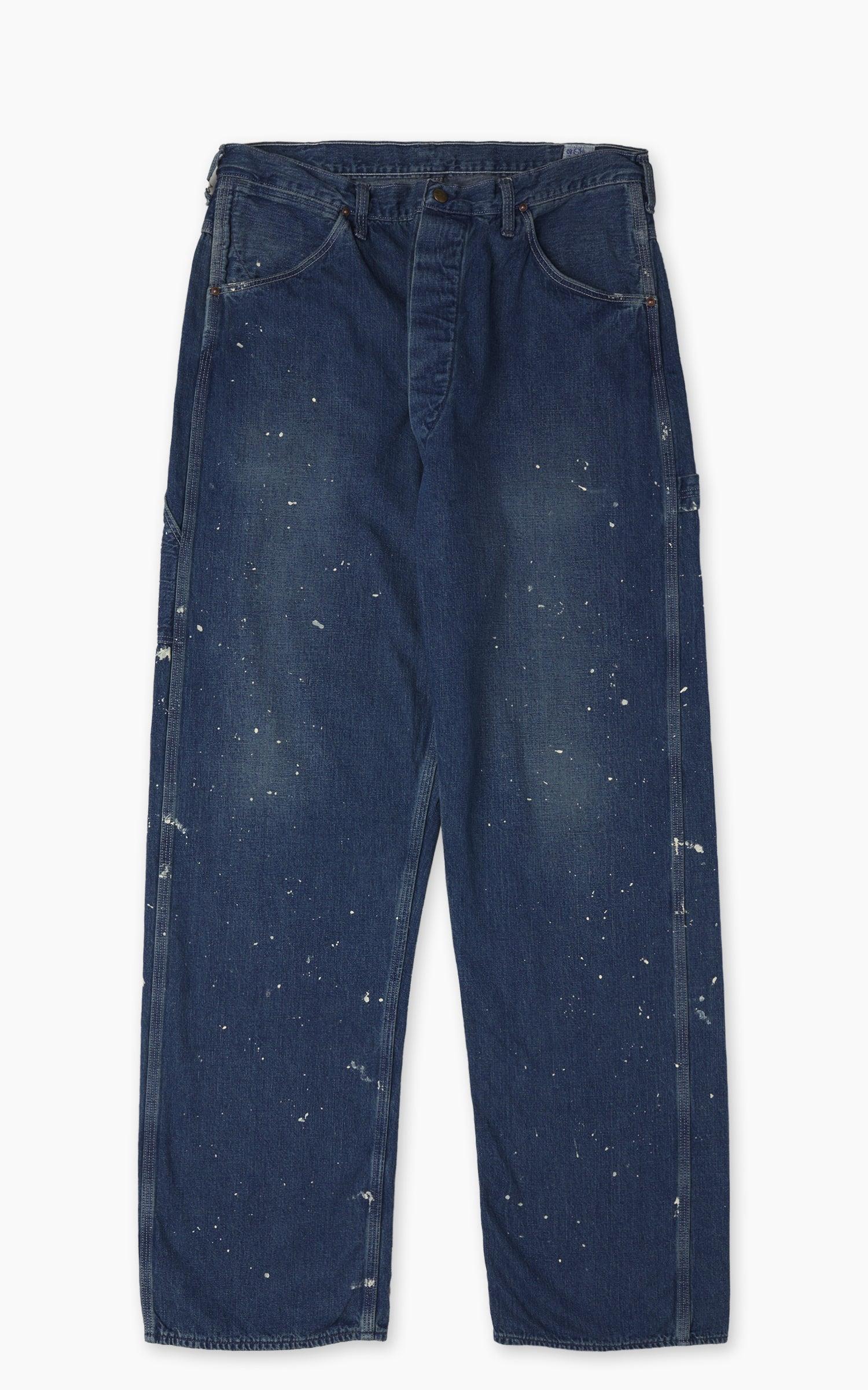 Painter Pants Denim Used Wash With Paint