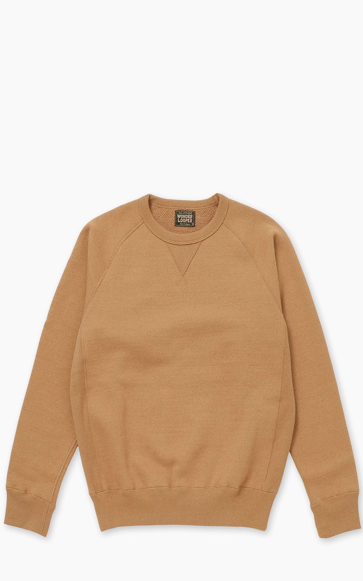 Crewneck Foxfibre® Double Heavyweight French Terry Coyote 80