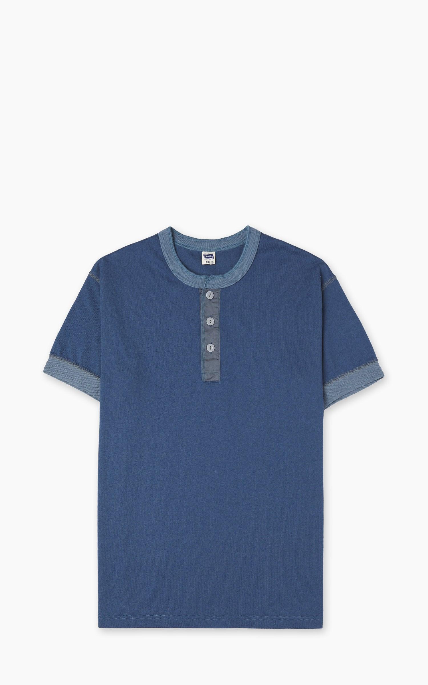 PCT2-S Henley Short Sleeve S.Blue