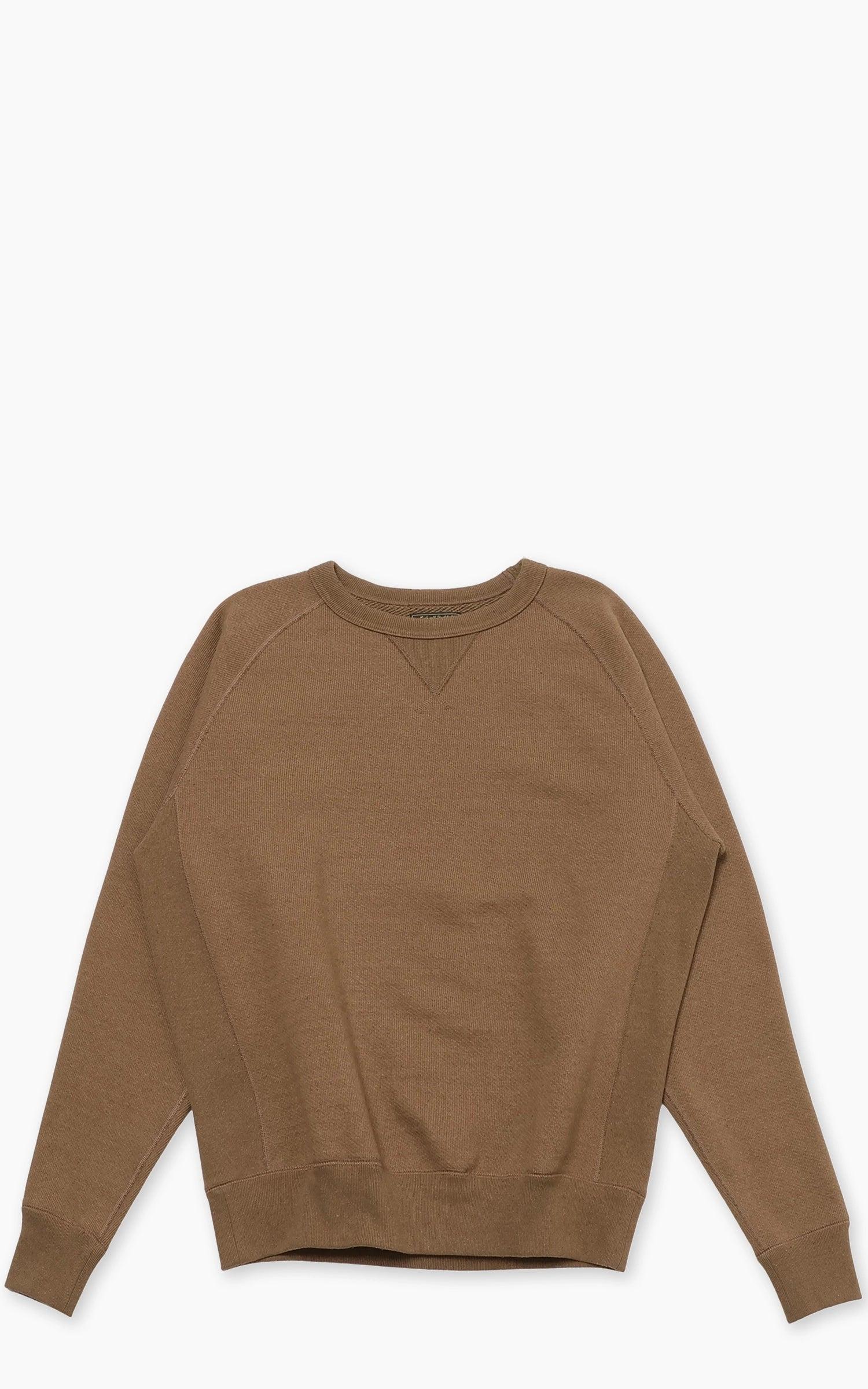 Crewneck Iron Mordant Foxfibre® Double Heavyweight French Terry Coyote 80