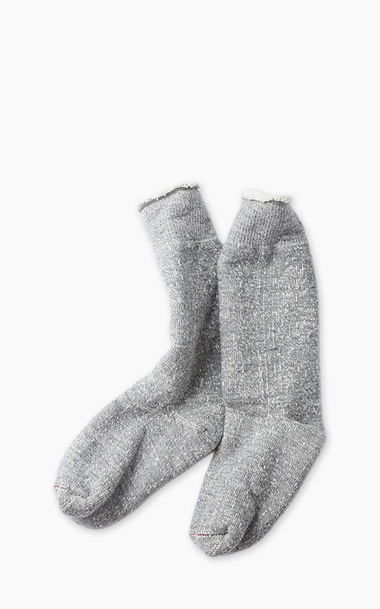 R1001 Double-Face Crew Socks M. Grey