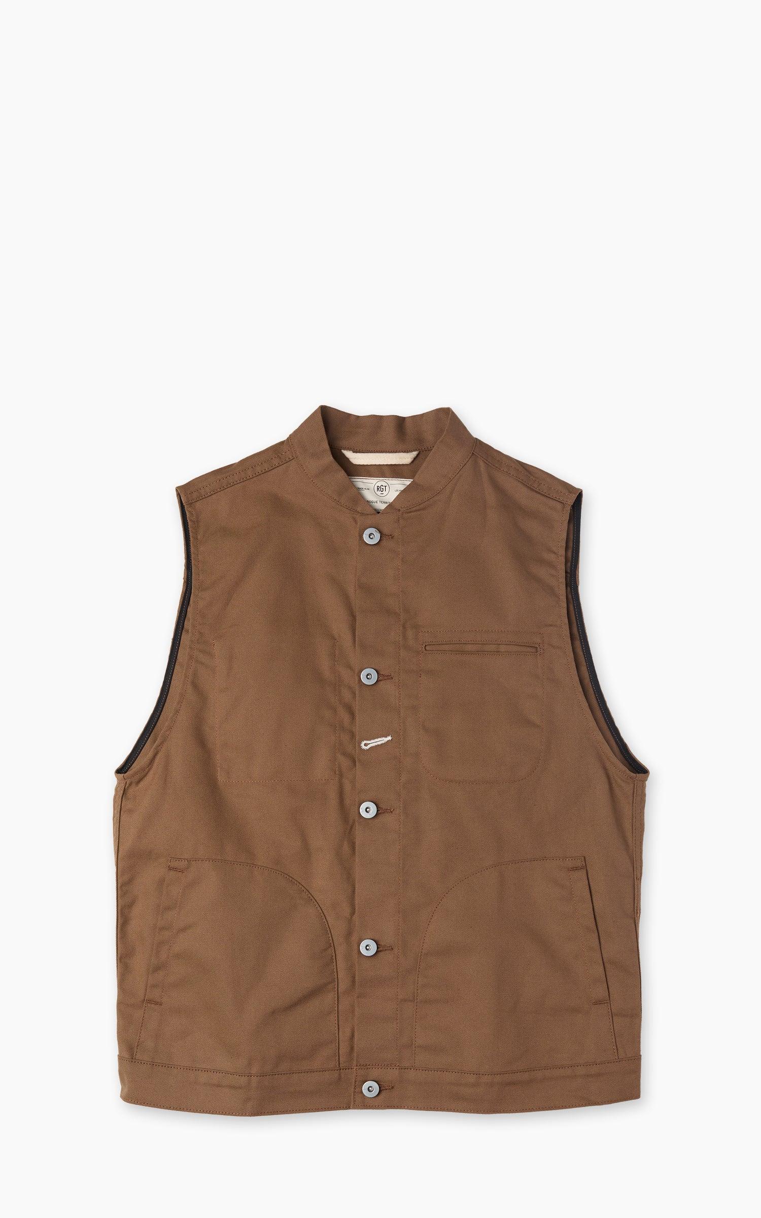 Supply Vest Dry Wax Canvas Brown
