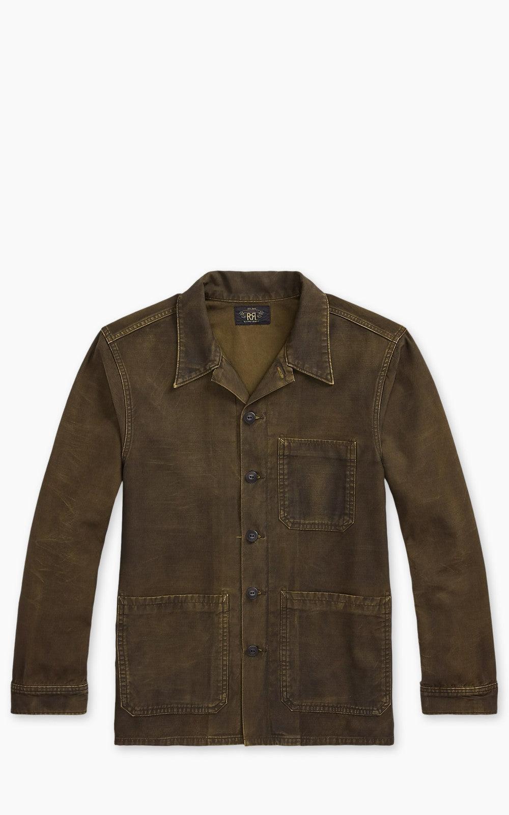 Reverse-Sateen Overshirt Washed Brown