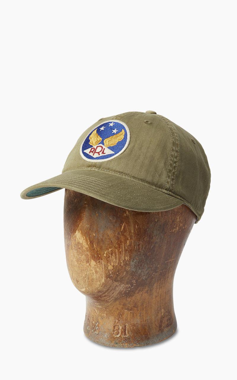 Winged-Logo Baseball Cap Garment-Dyed Brewster Green