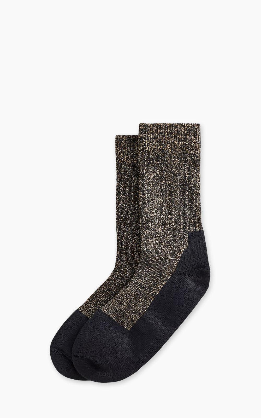 Deep Toe-Capped Crew Socks Black