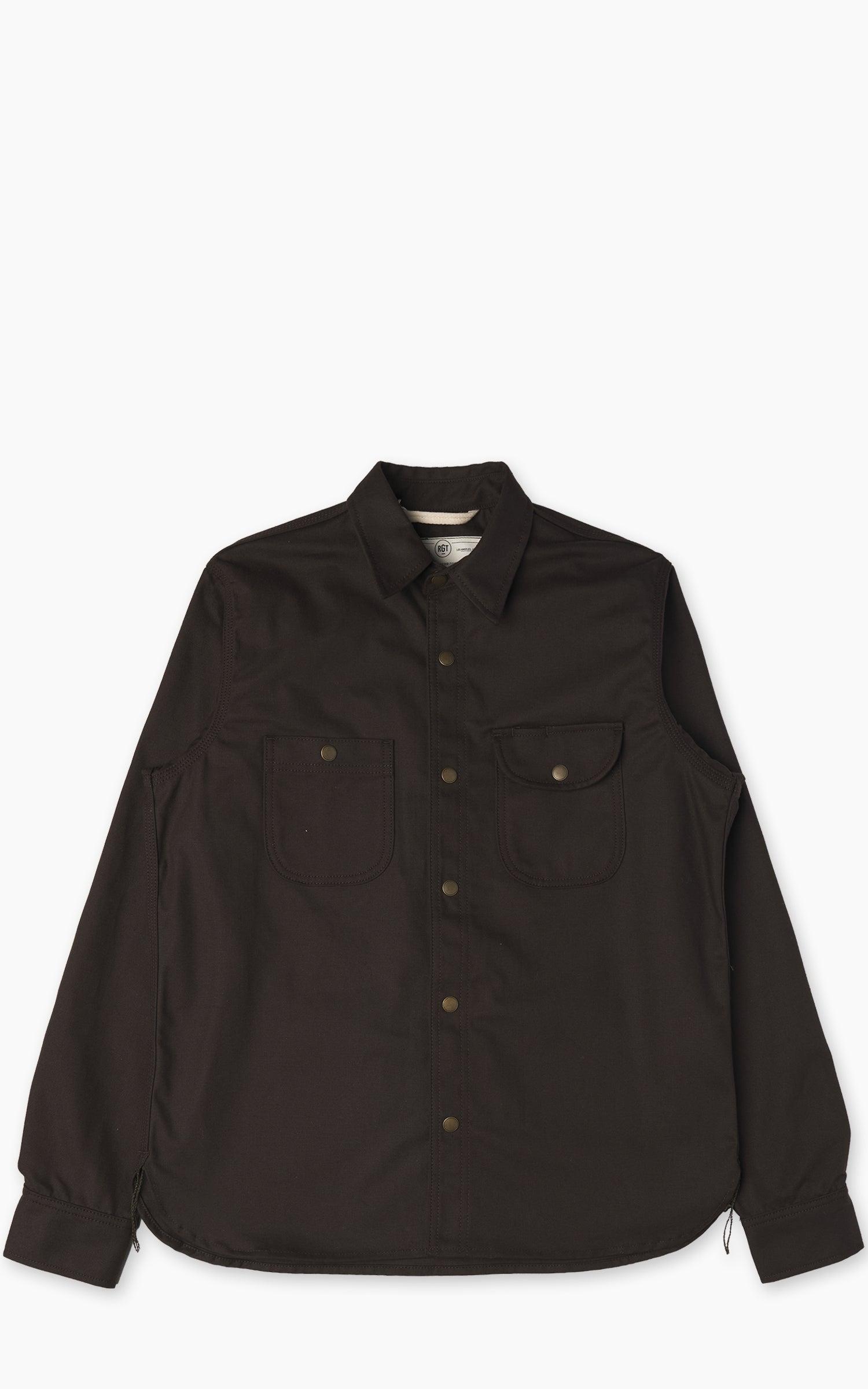 Work Shirt Selvedge Canvas Dyed Brown