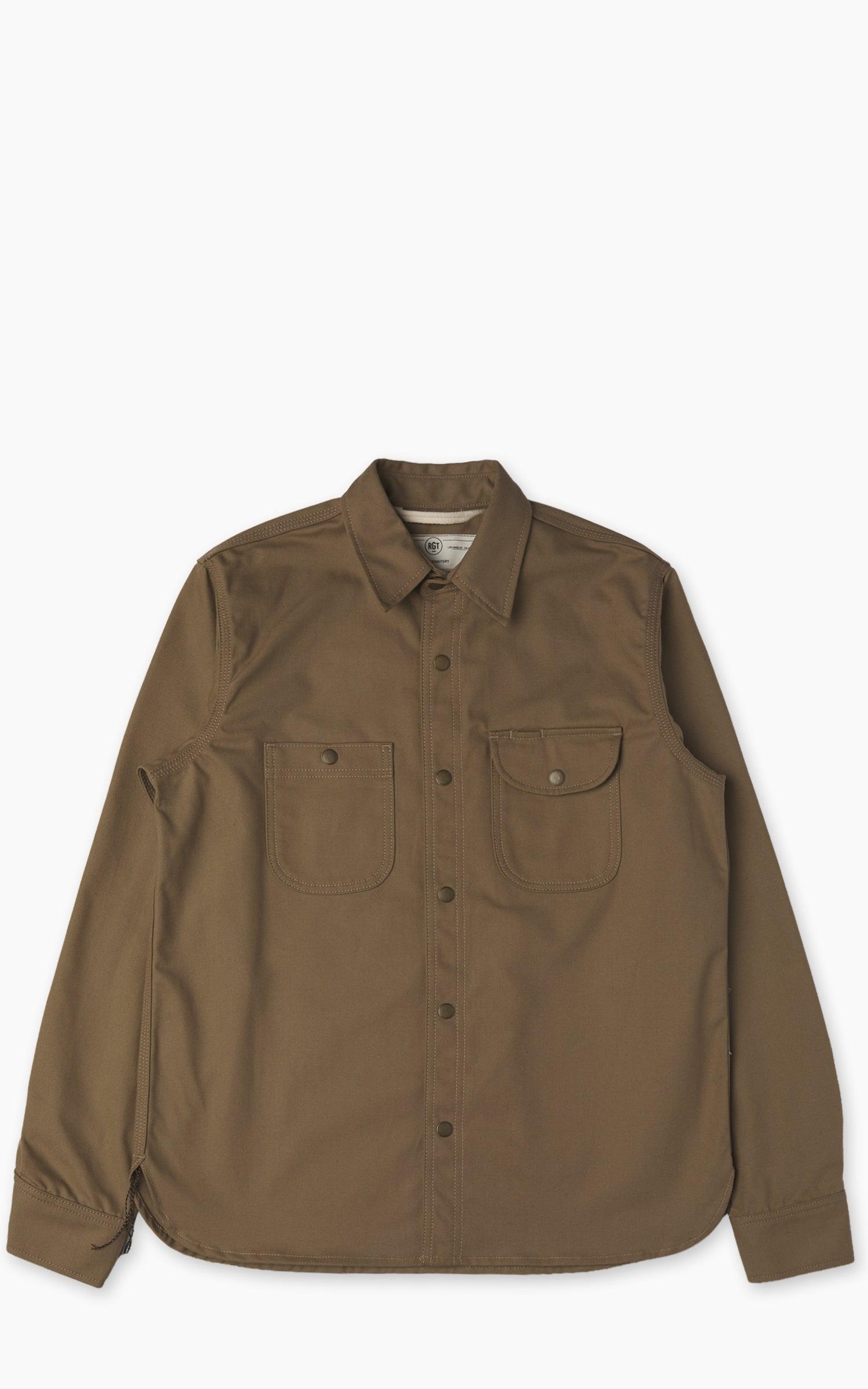 Work Shirt Selvedge Canvas Dyed Khaki