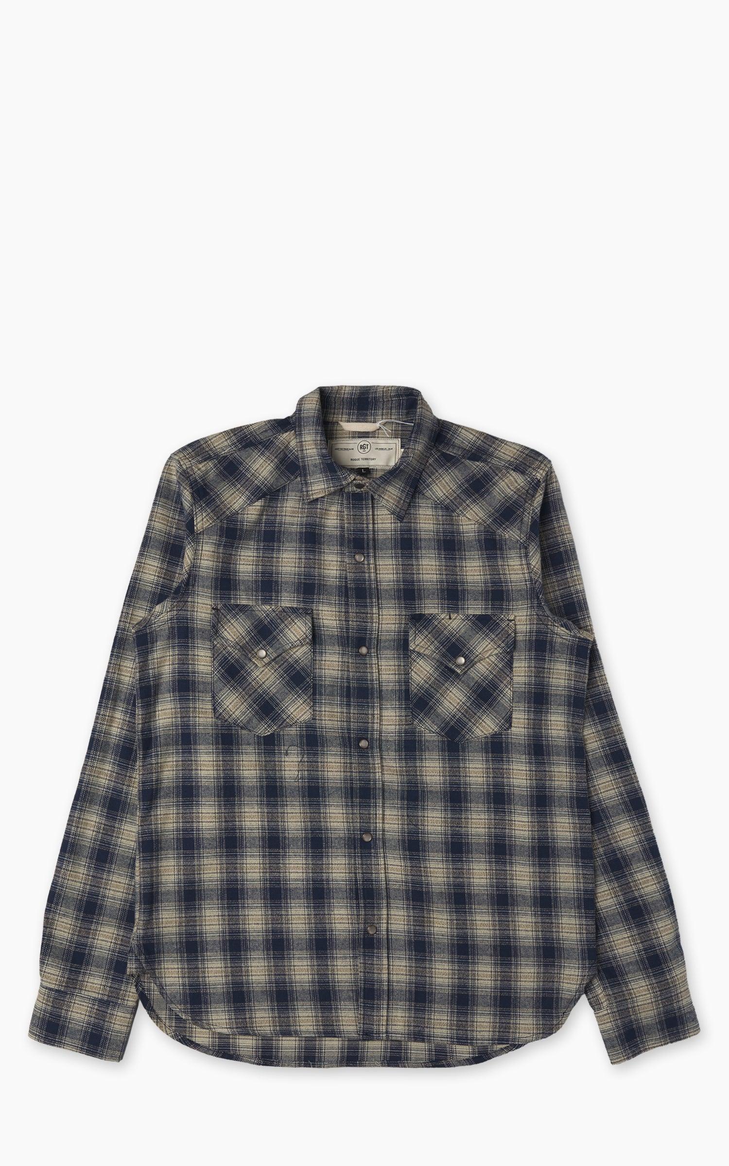 Western Shirt Navy Plaid