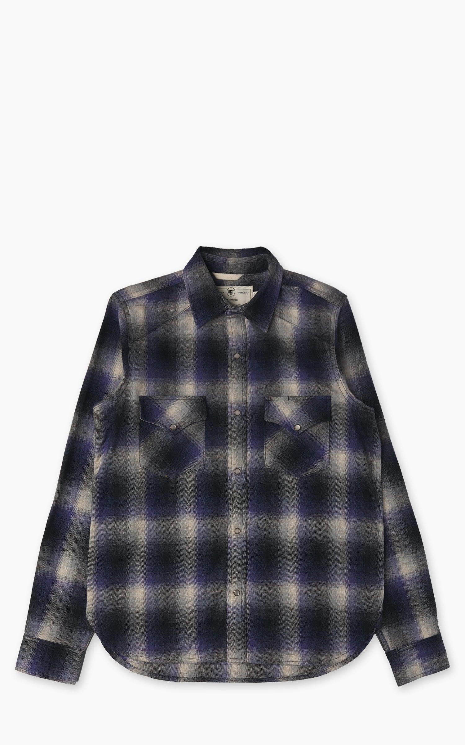 Western Shirt Bluebell Brushed Plaid