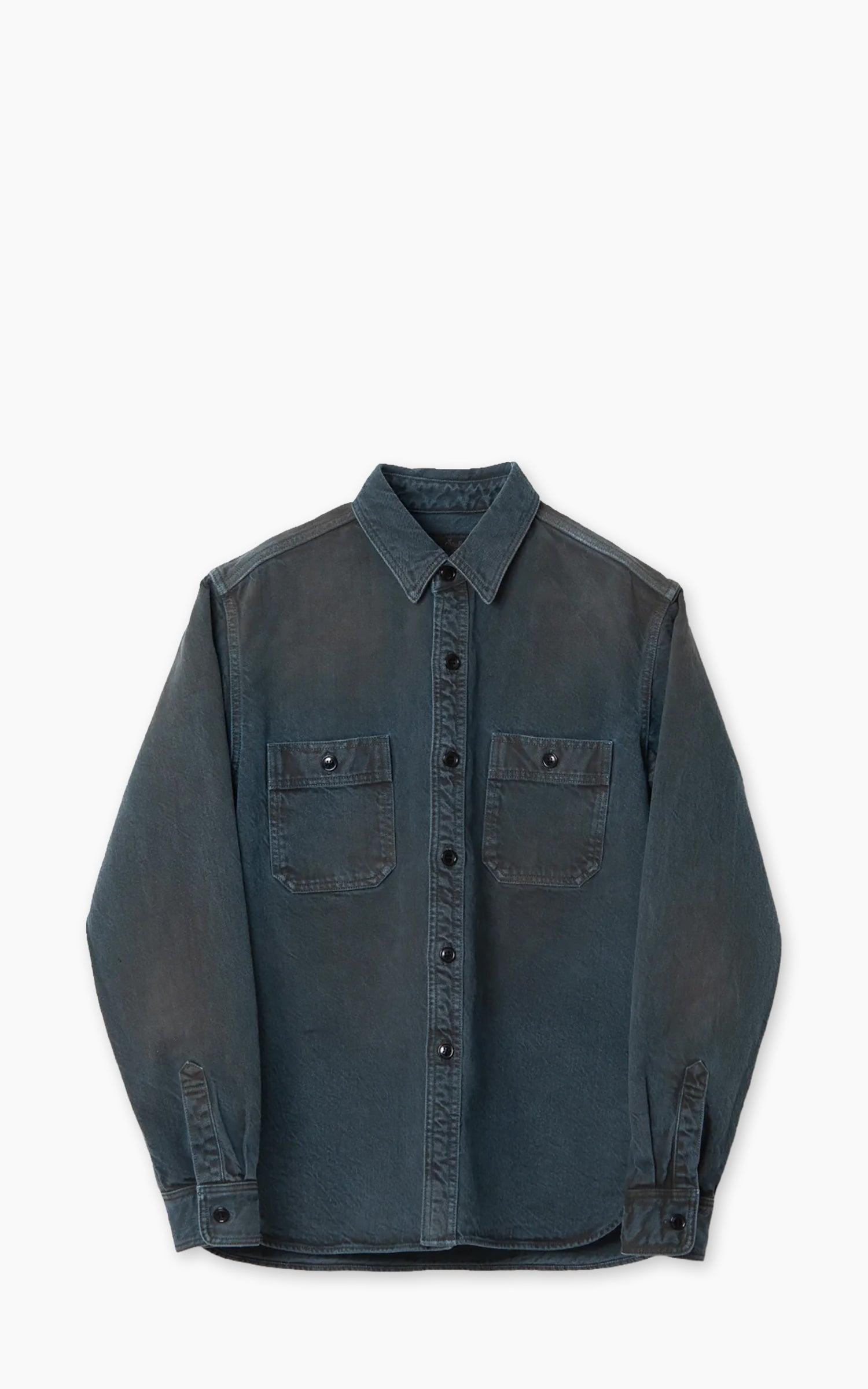 D5745 Layered Color Denim Shirt AI-Shibu