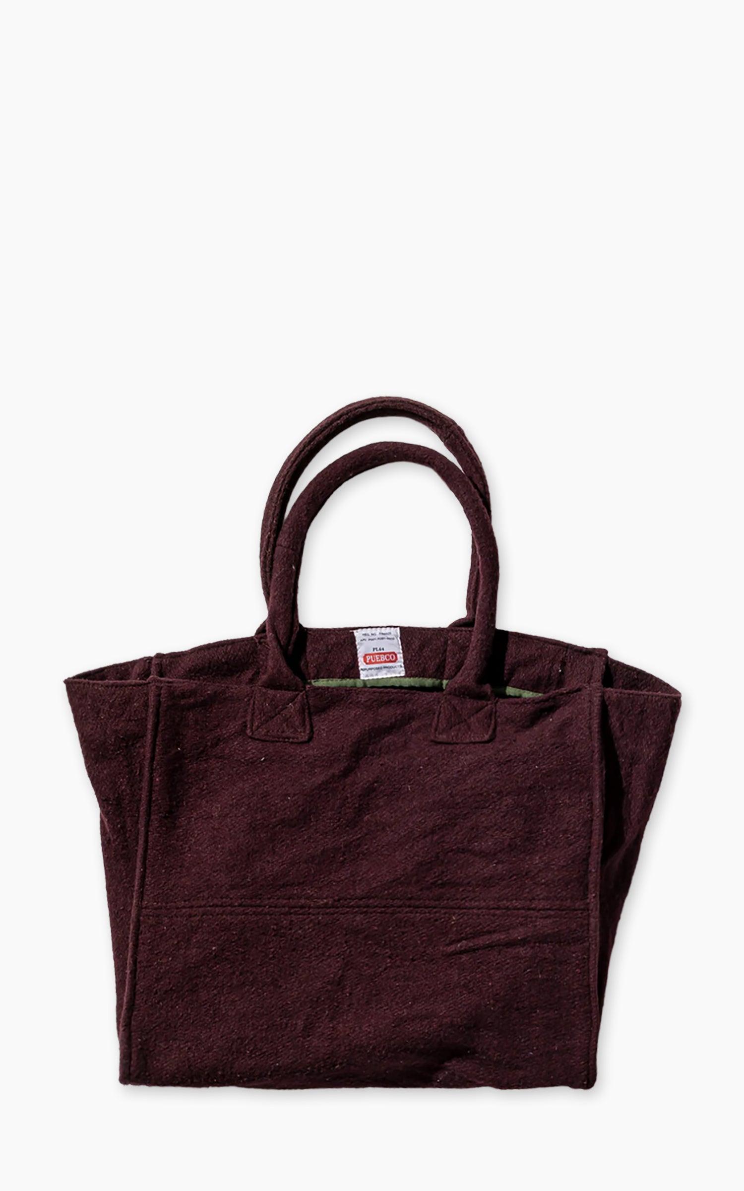 Vintage Wool Garments Fabric Bag Limited Edition Burgundy