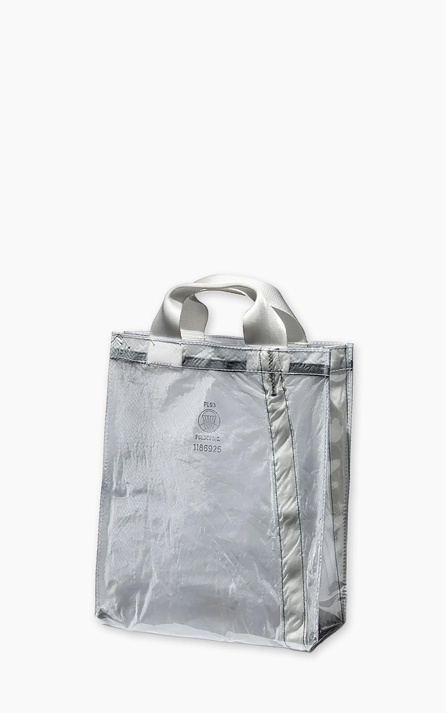 Covered Parachute Document Bag White