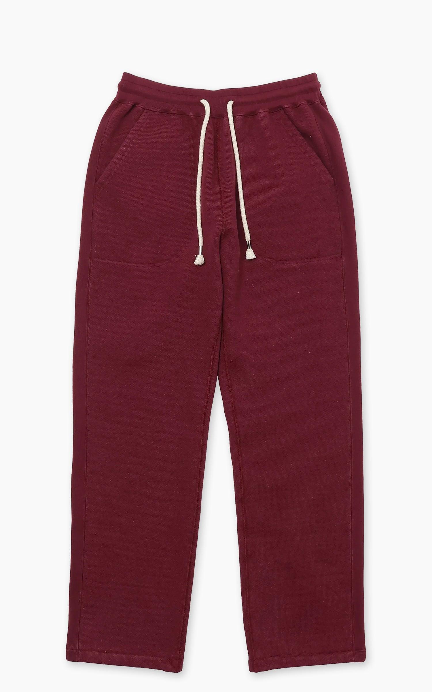 Sweatpants Double Heavyweight French Terry Burgundy