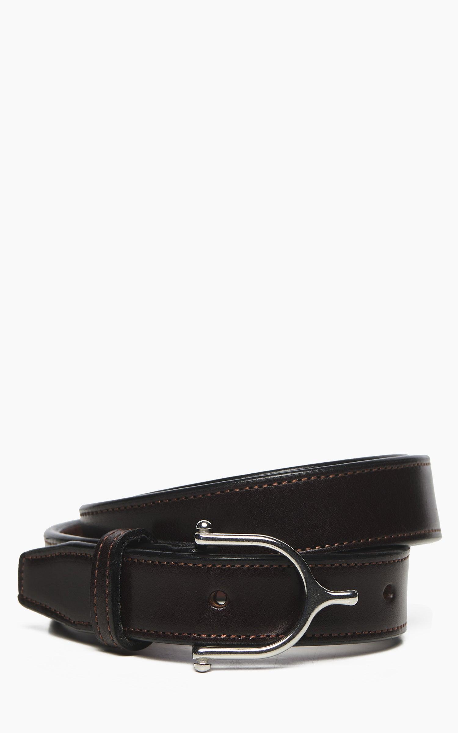 1" Bridle Leather Spur Belt Havana