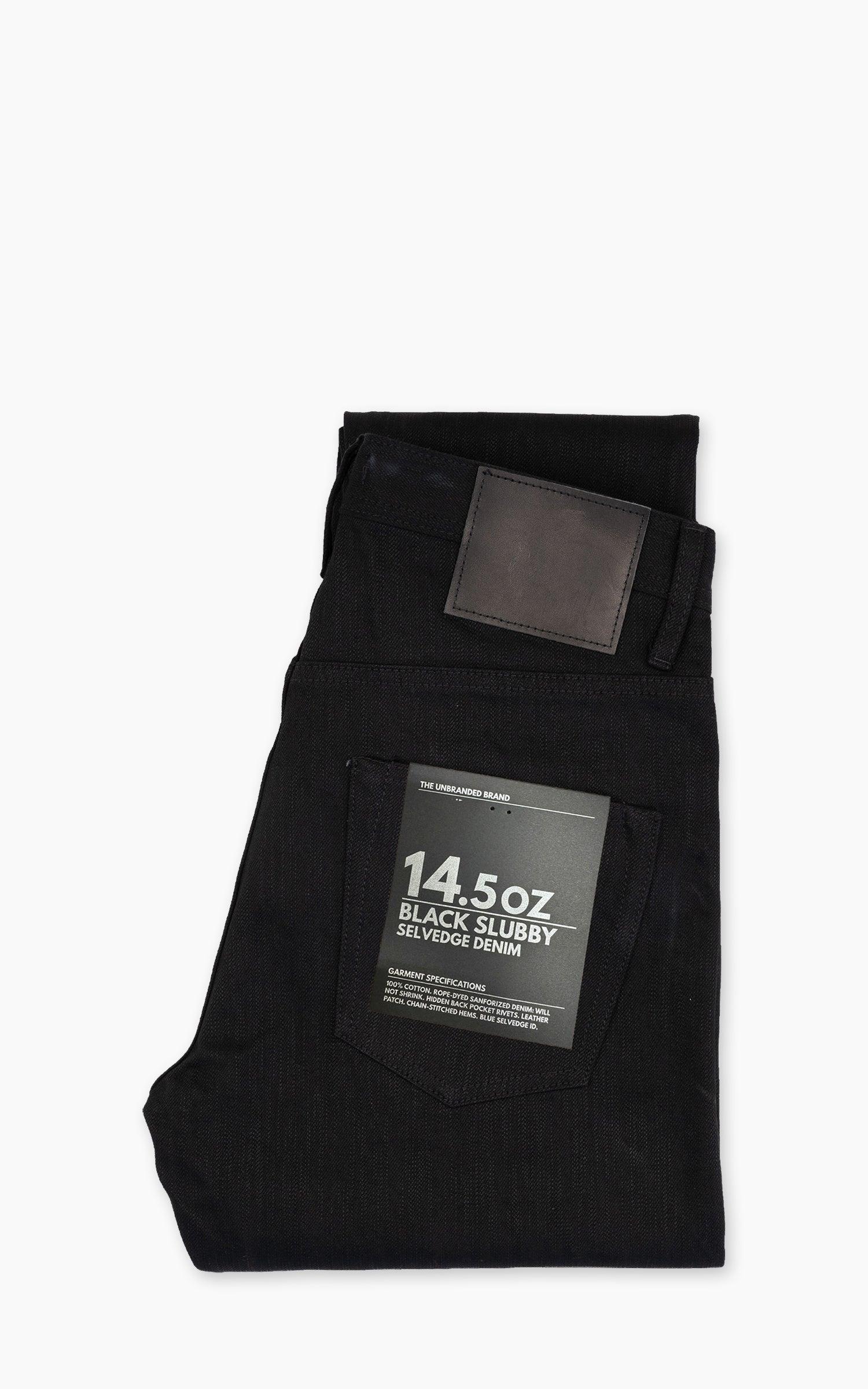 UB648 Relax Tapered Fit Slubby Black Selvedge 14.5oz
