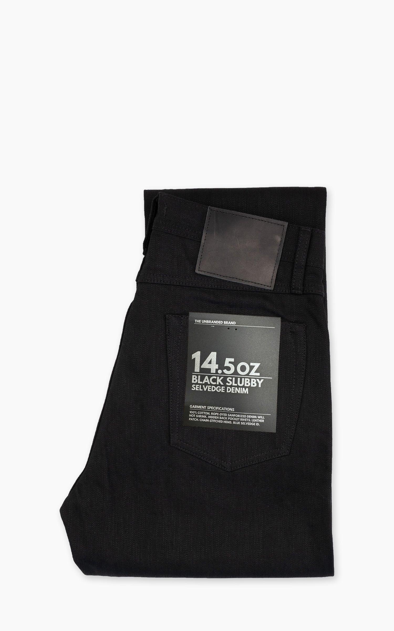 UB848 Relaxed Straight Fit Slubby Black Selvedge 14.5oz