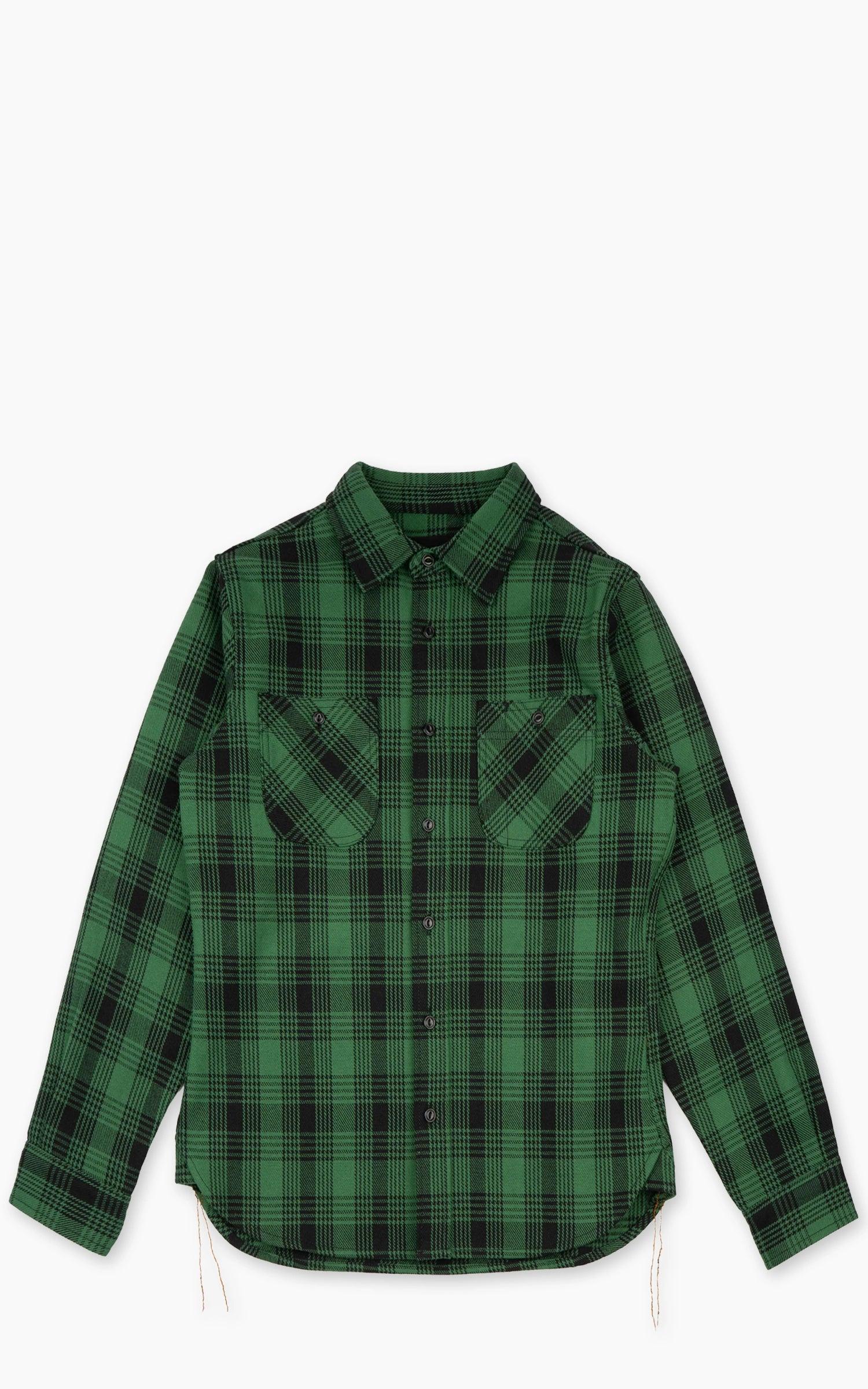 UBS430 Work Shirt Ultra Heavyweight Flannel Green
