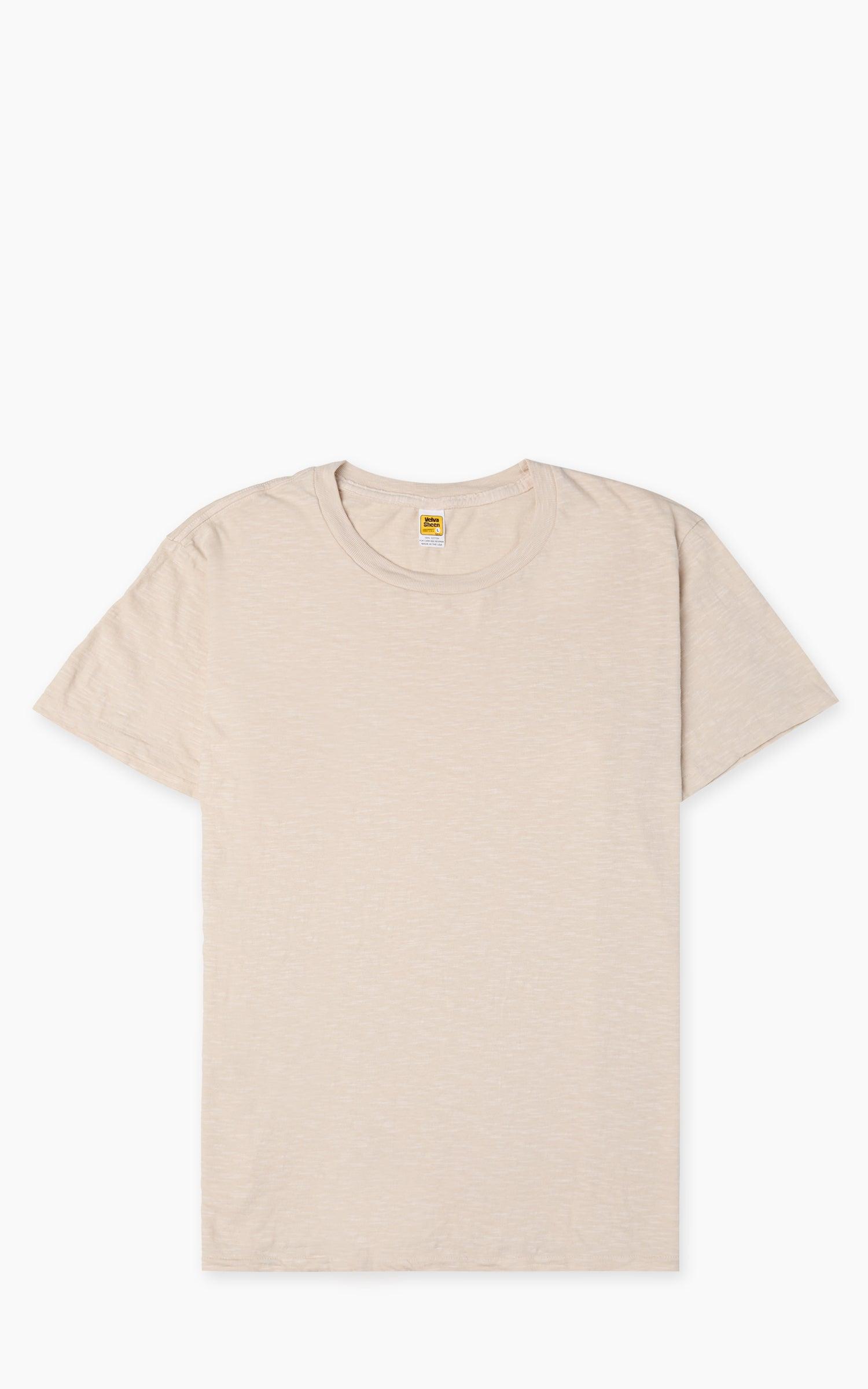 Rolled Crew Neck Tee Oatmilk