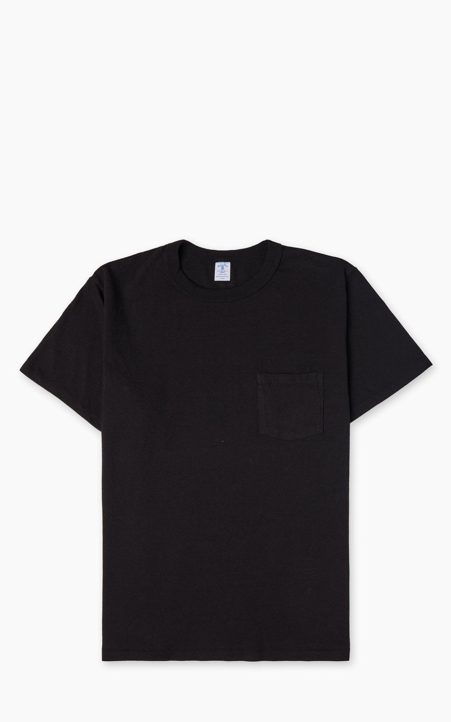 Pigment Crew Neck Pocket Tee Jet Black