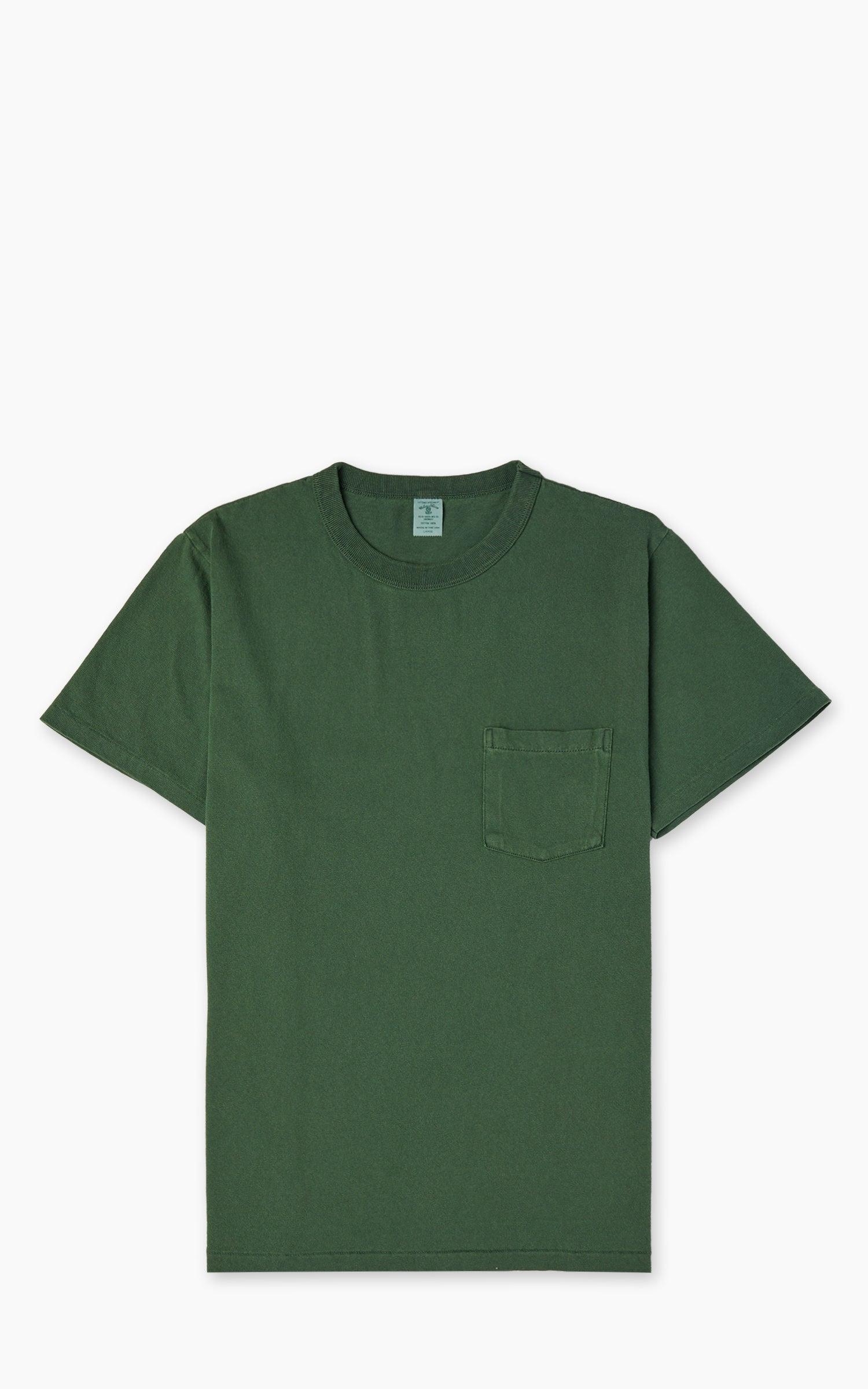 Pigment Crew Neck Pocket Tee Fatigue Green