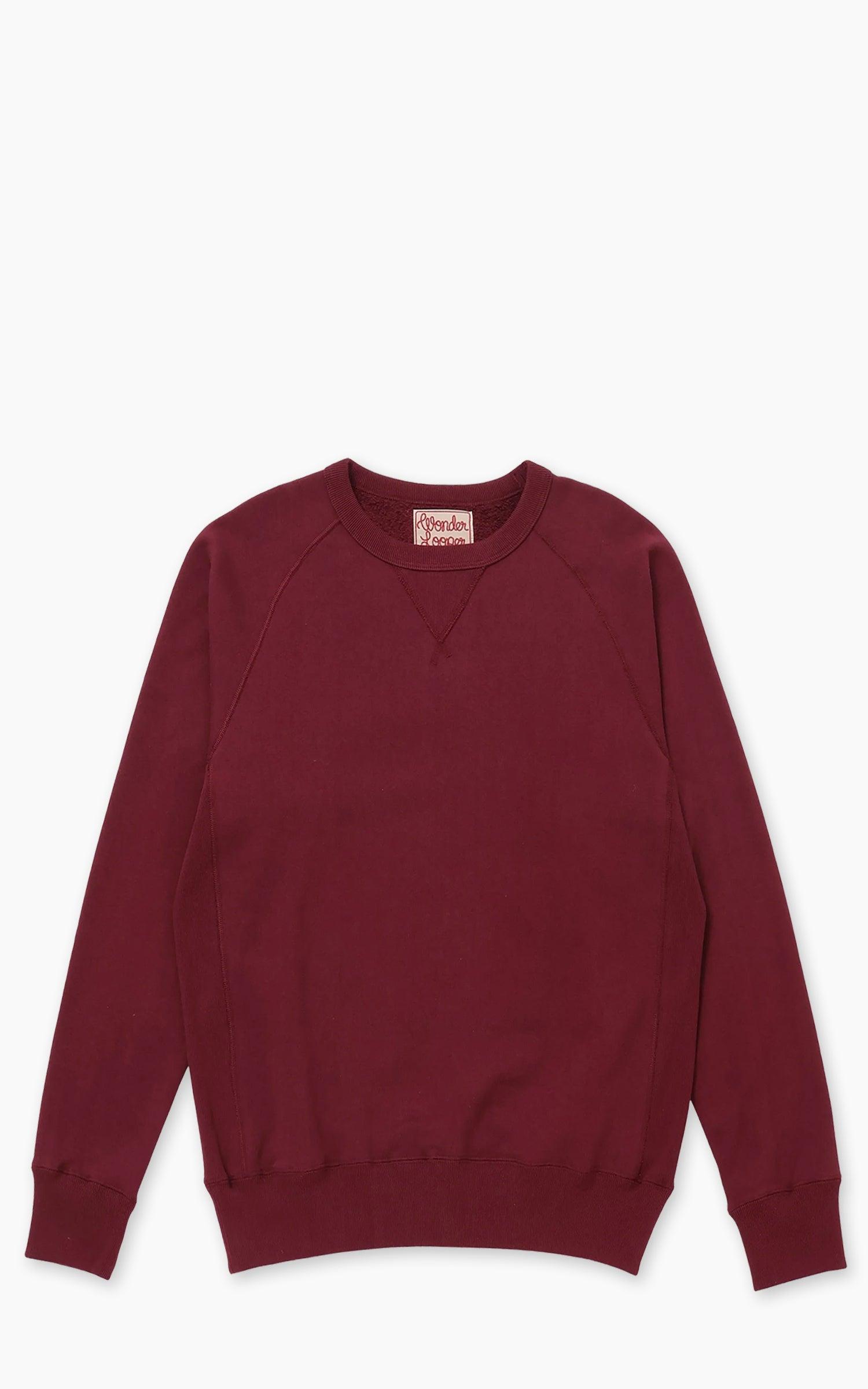 Pullover Crewneck Super Looper French Terry Burgundy