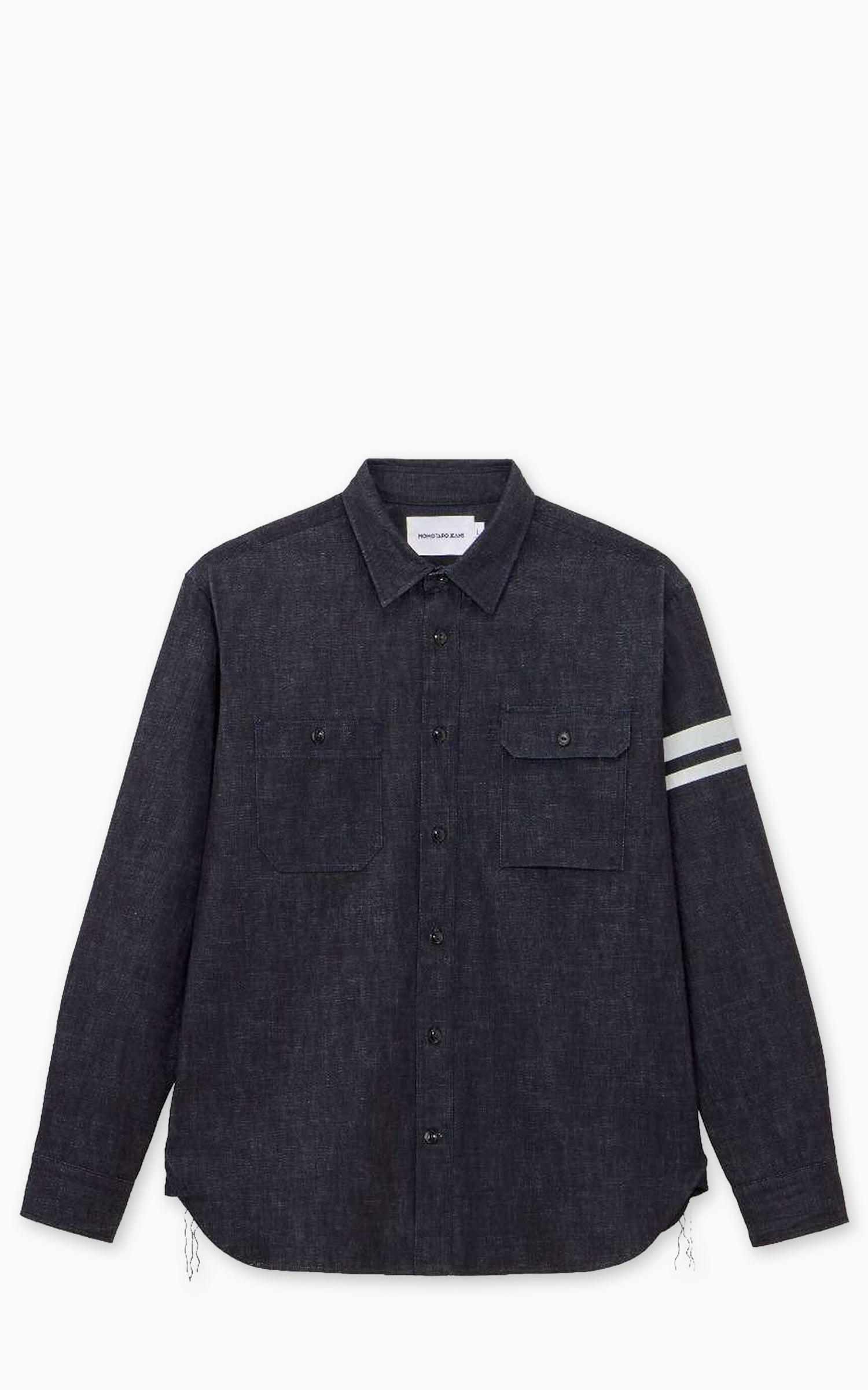 MMLS3001 Triple Stitch L/S Denim Shirt Indigo