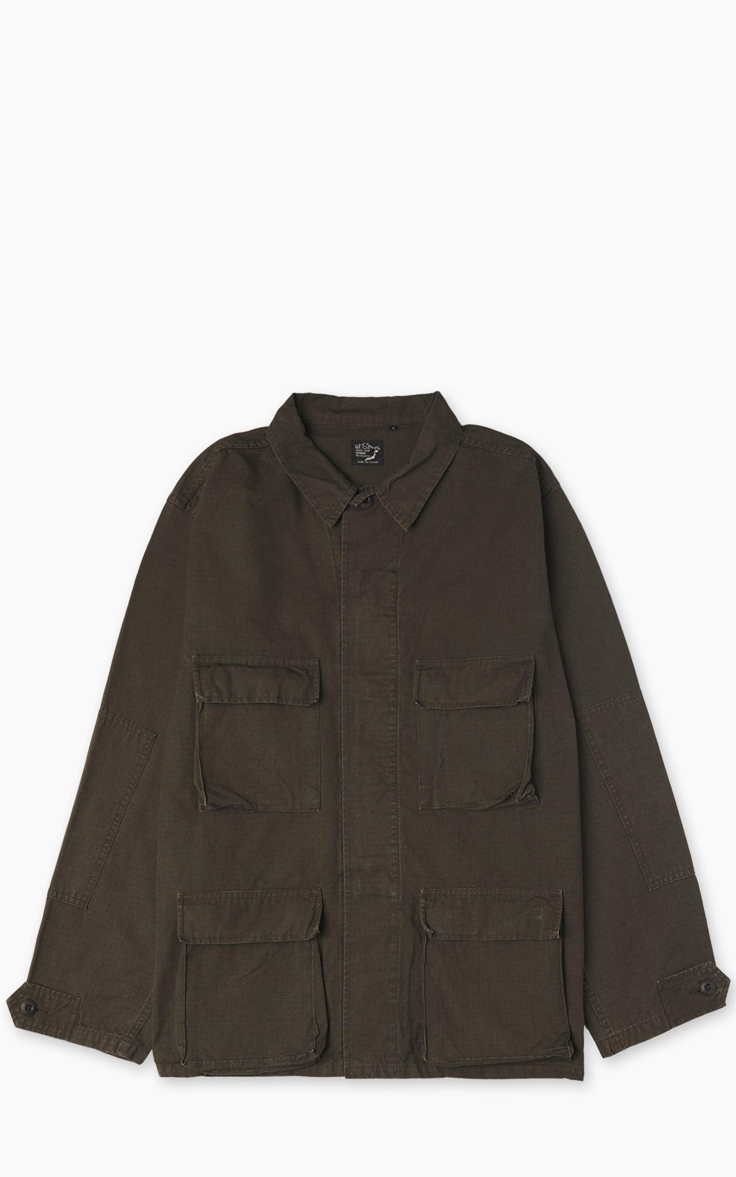 BDU Jacket Washed Brown Coffee Brown