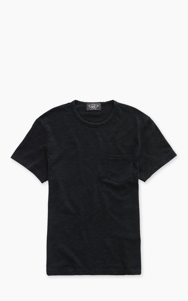 Indigo Jersey Pocket T-Shirt Black Indigo