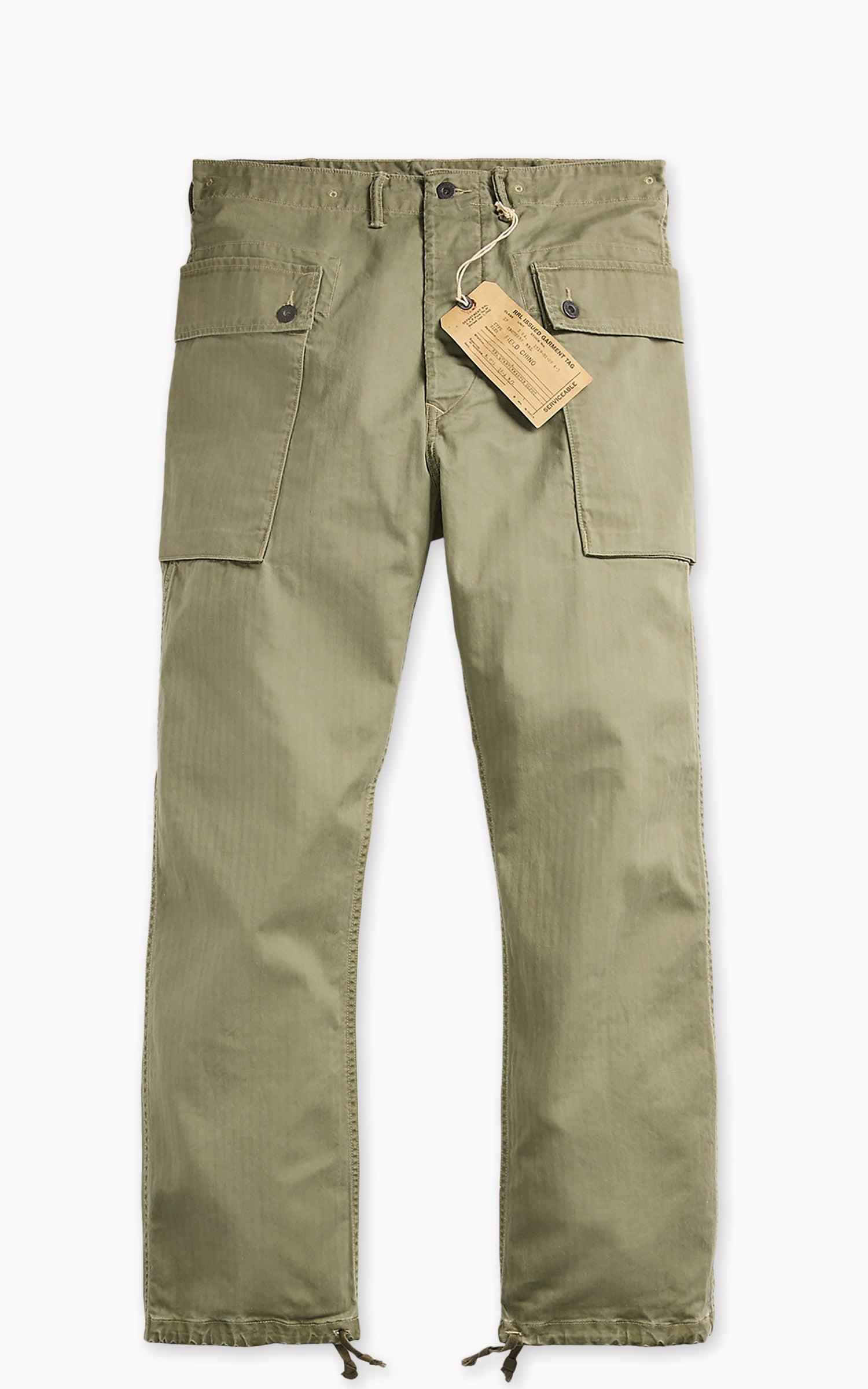 Herringbone Field Cargo Trouser Olive