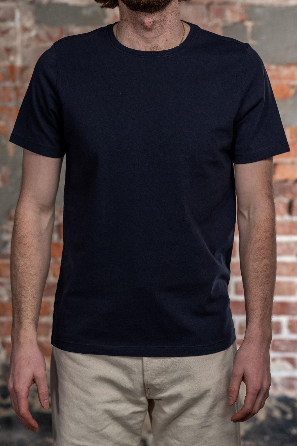 Julian Crew Neck T-Shirt - Indigo Like