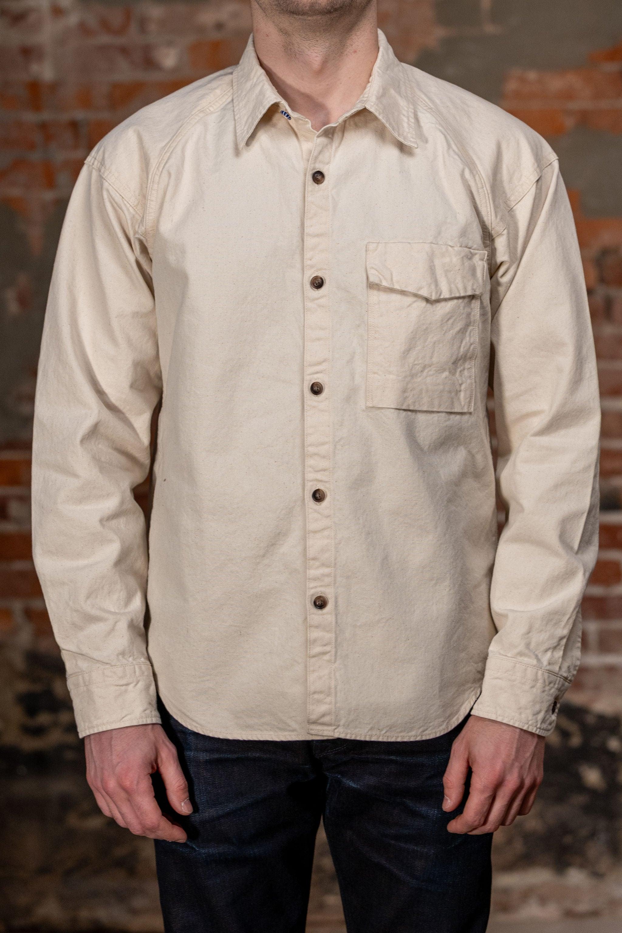 8oz Canvas Raglan Shirt - Natural