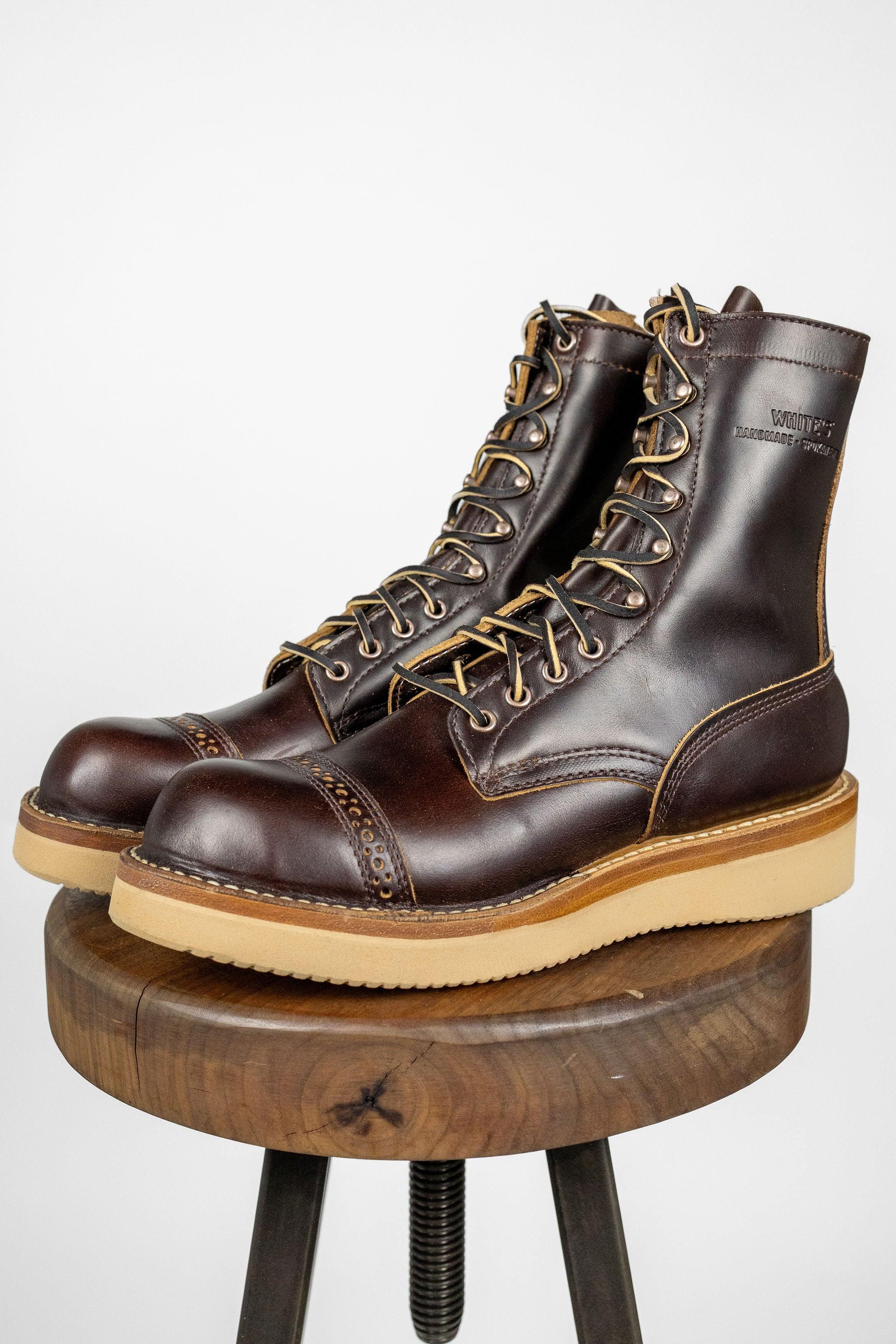 x Franklin & Poe Broad Street Bully Boot - 8" Brown Double Shot