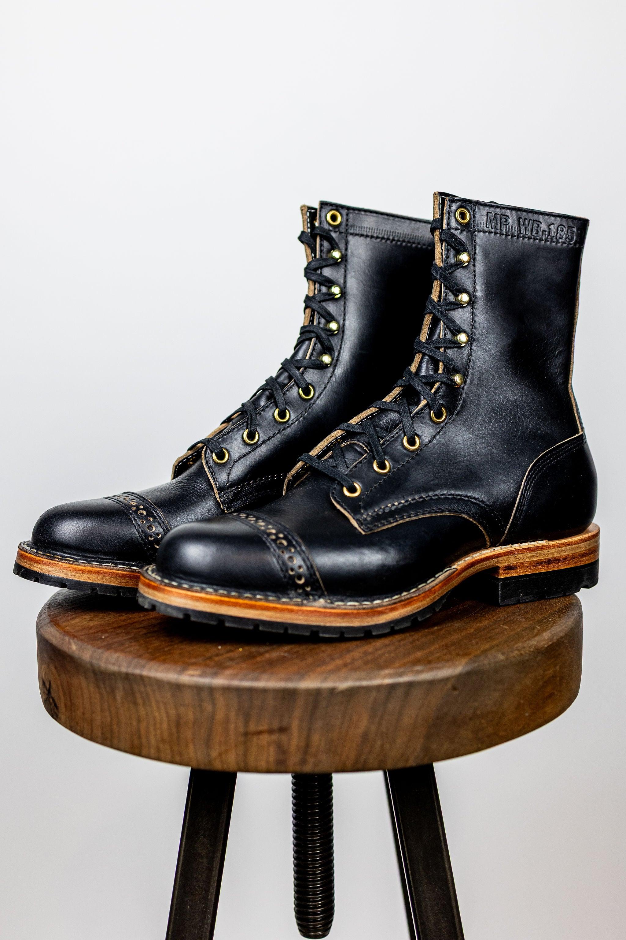 x Franklin and Poe Service Boot 5050 Last - 8" Black Chromexcel