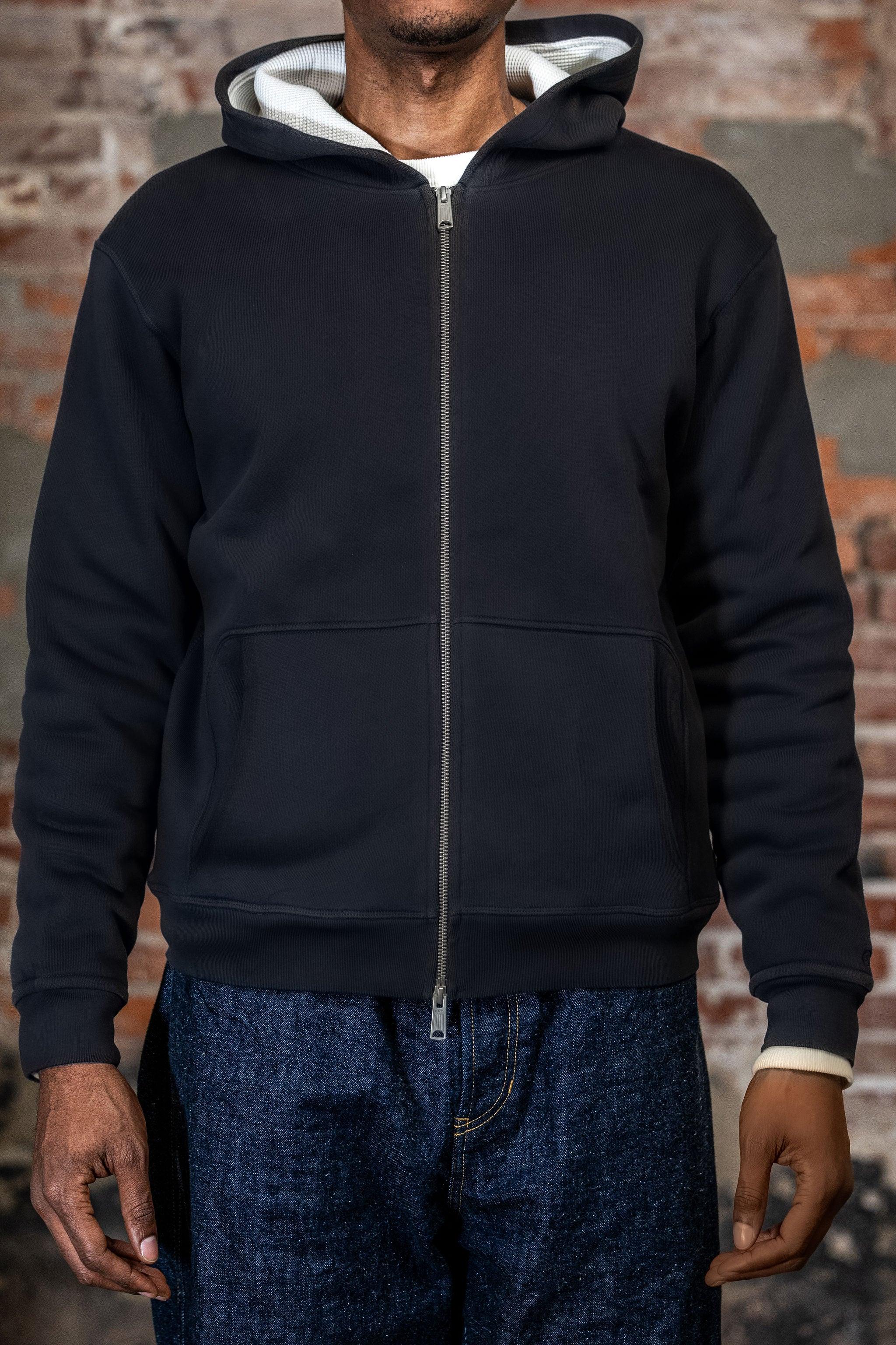 Metro Waffle Hoodie - Navy