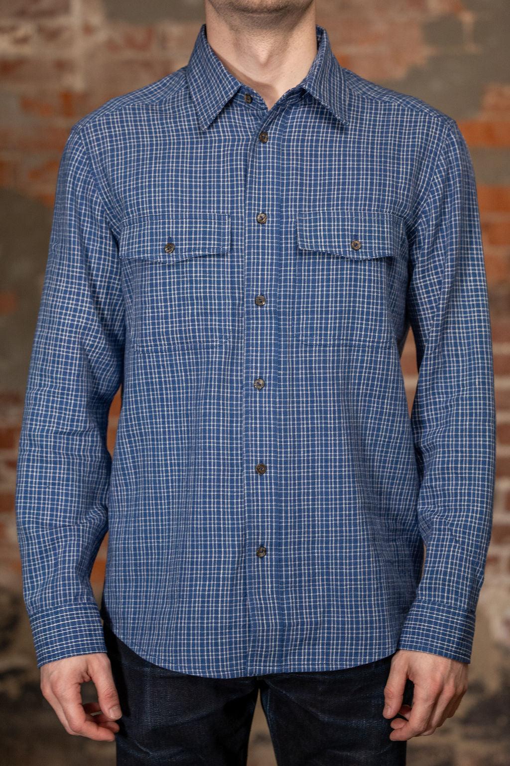 LS Smith Workshirt - Handwoven Variegated Gingham