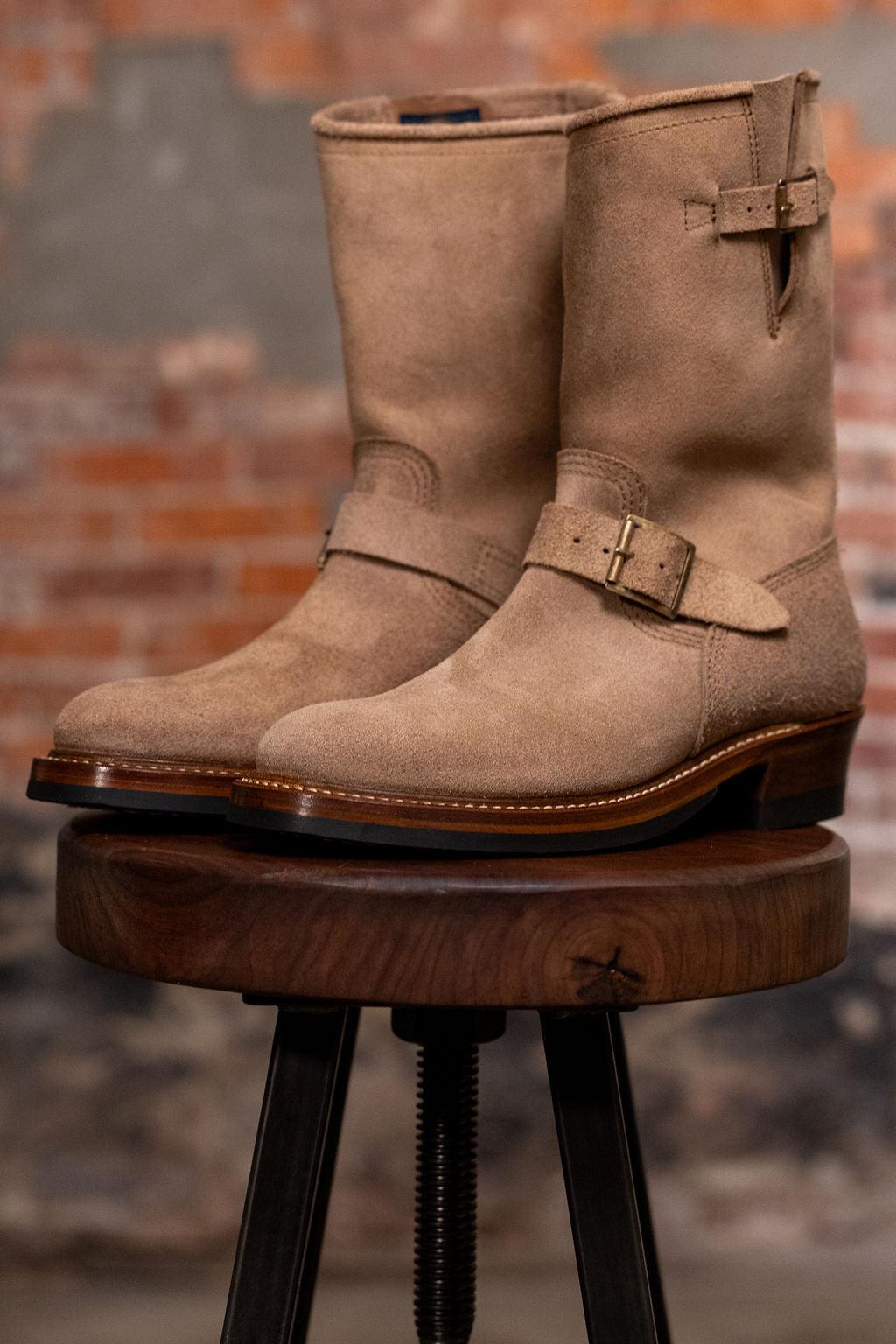 John Lofgren Wabash Engineer Boots - Horween CXL Roughout