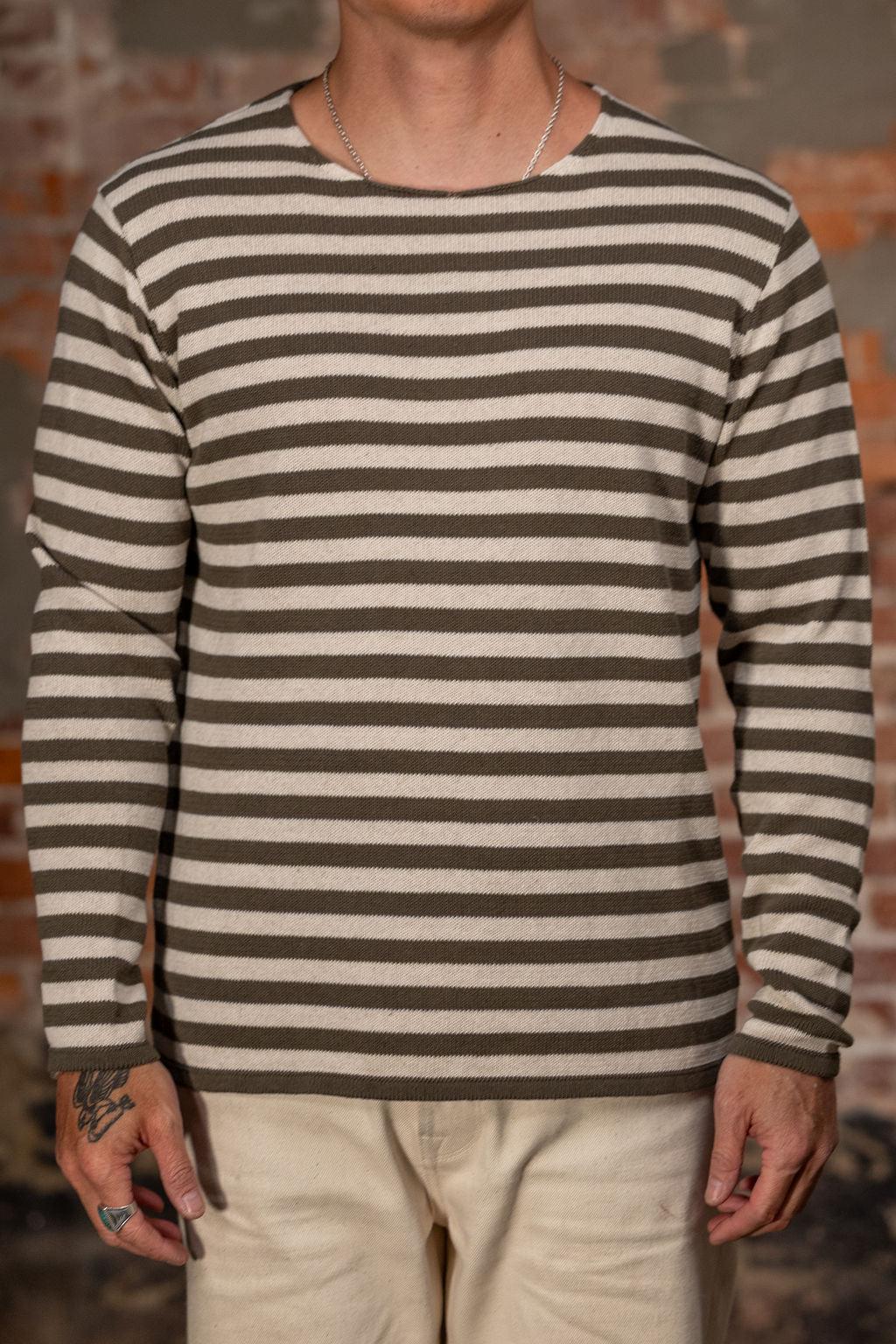 Jailhouse Harbor Sweater - Military Green/Seashell