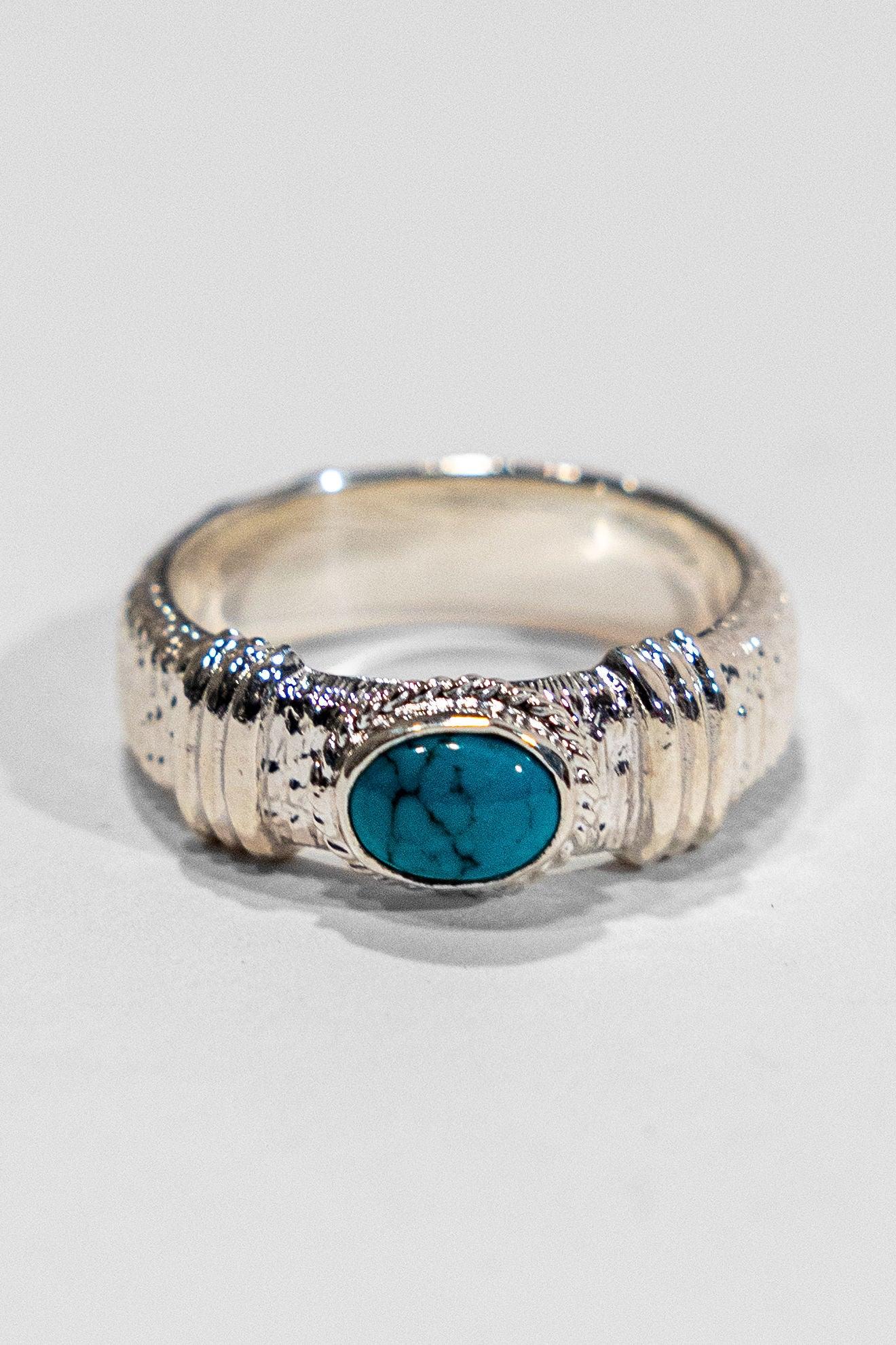 R-281 Branch Ring with Turquoise -
