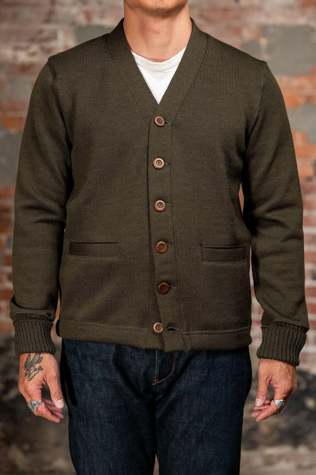 Dehen 1920 Classic Cardigan - Loden