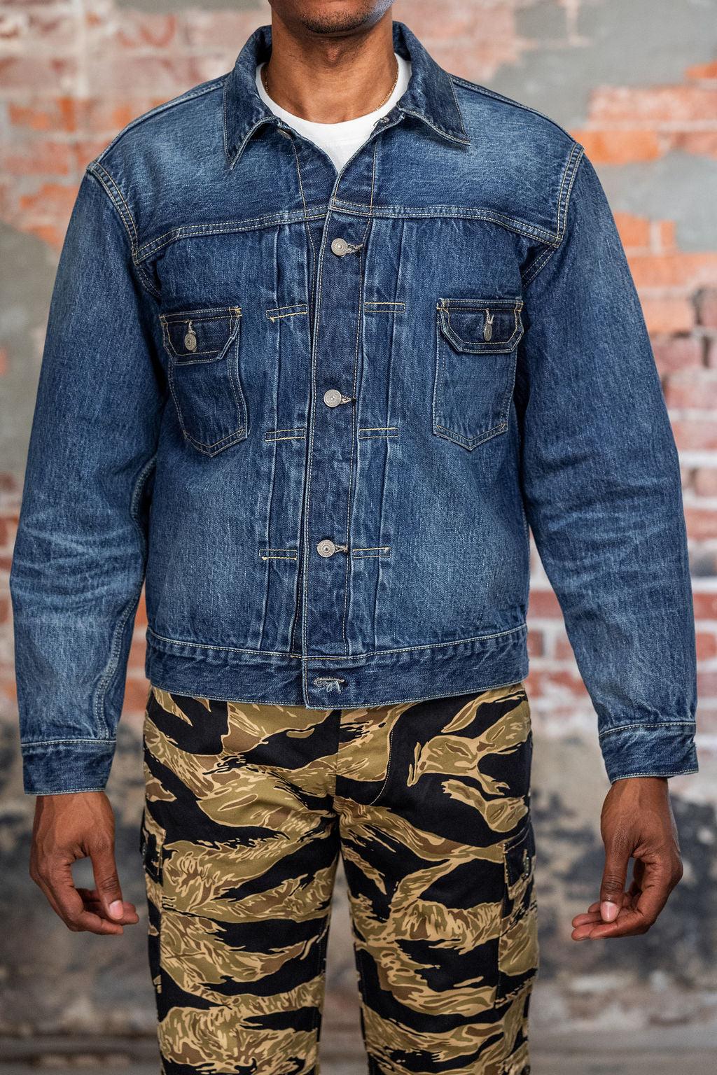14.25oz Type II Denim Jacket 1953 - Aged Model