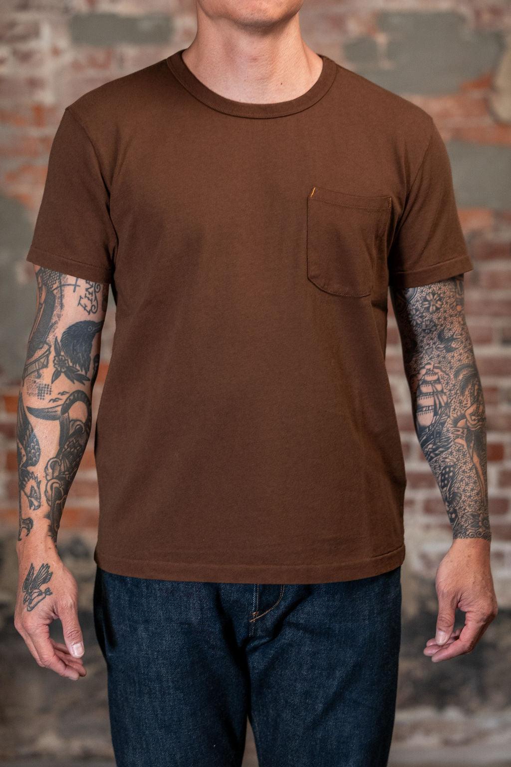 13oz Pocket T-Shirt - Chocolate