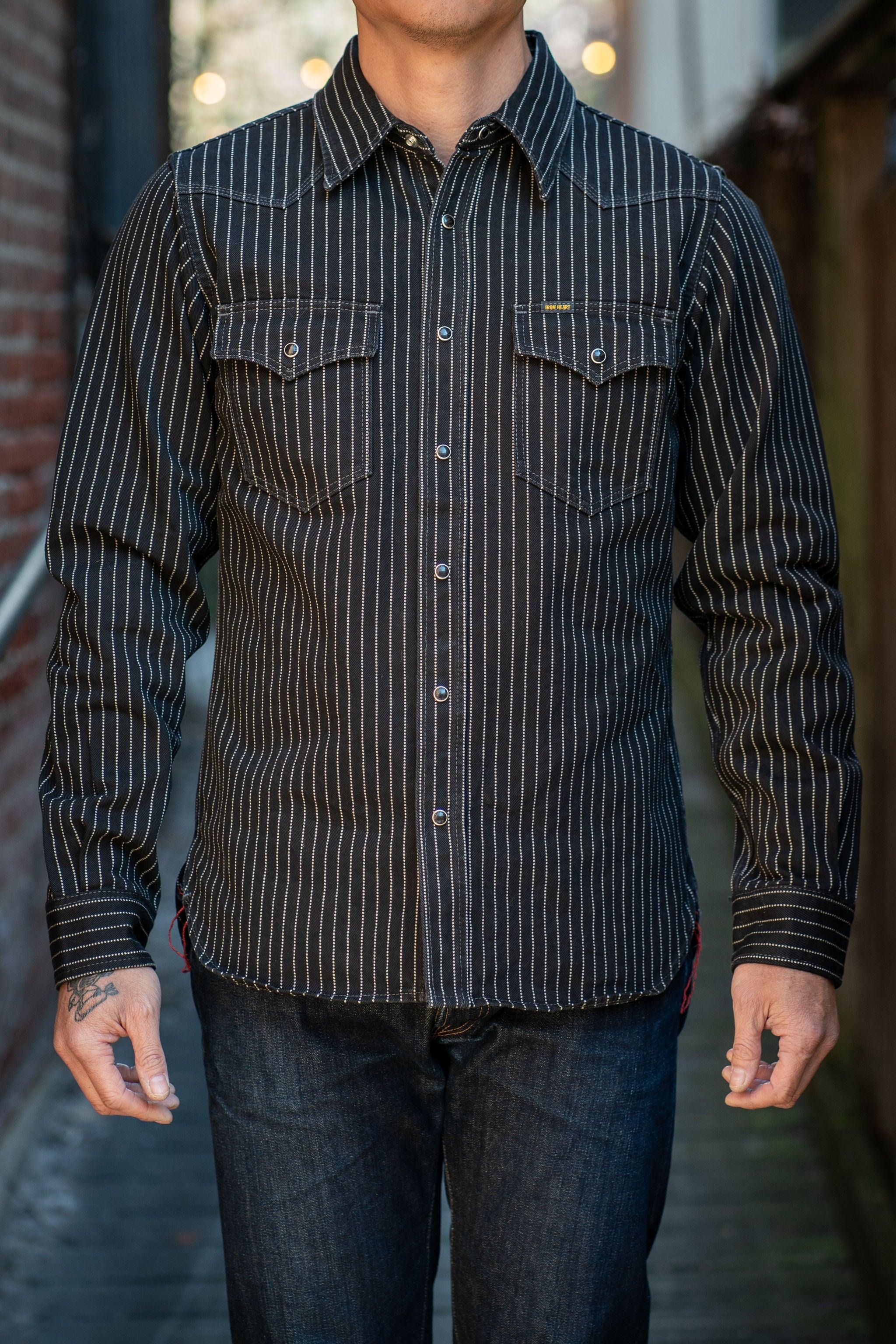 IHSH-62-BLK 12oz Wabash Western Shirt - Black