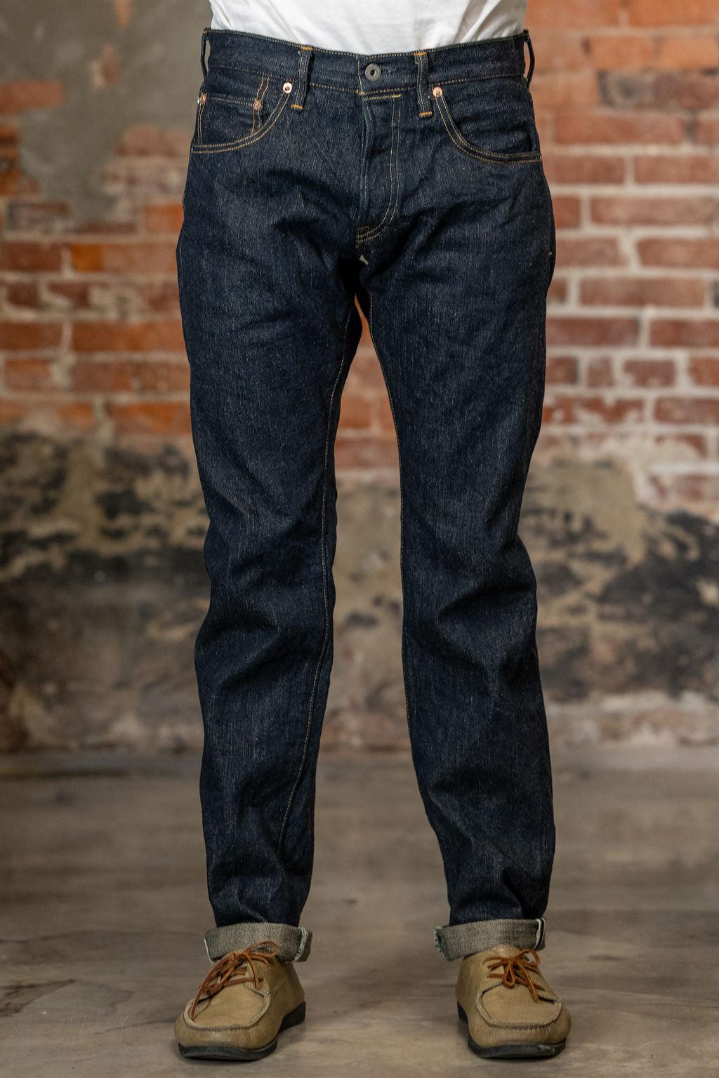 622-GC15 - 15oz Relaxed Tapered Green Cast Denim