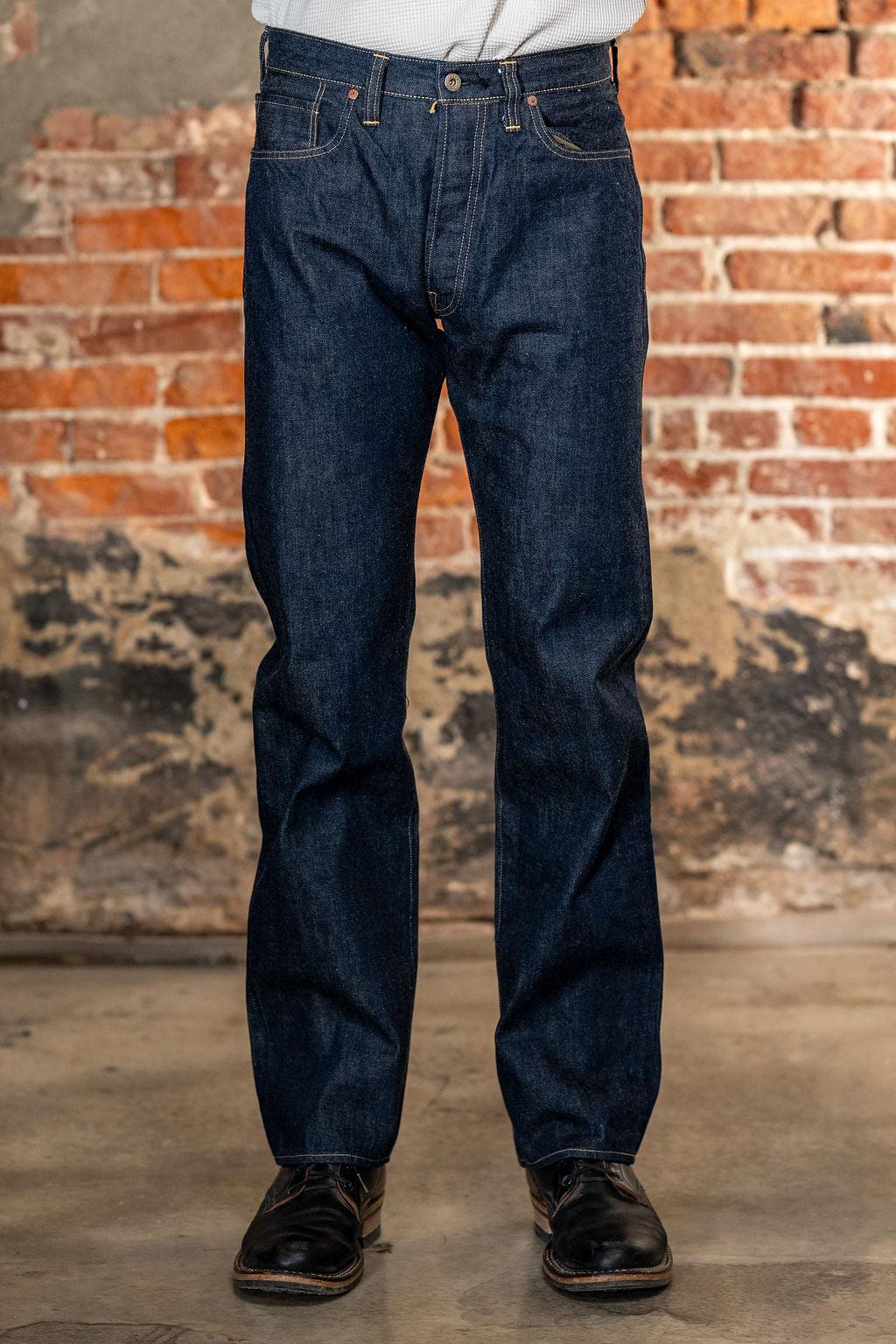 BR43041 World War II Waist Overalls - Indigo One Washed