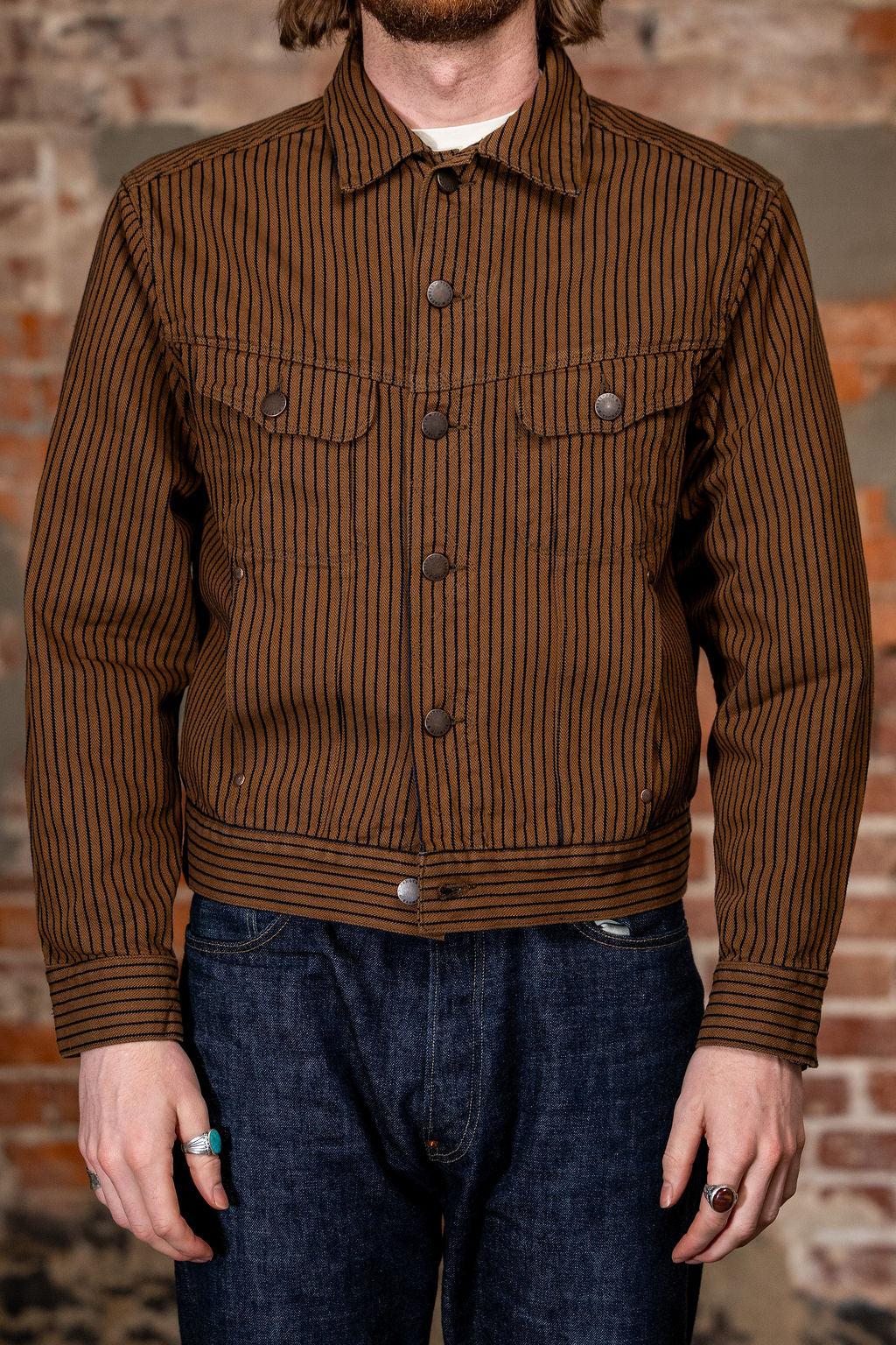 High Low - Brown Dobby Herringbone